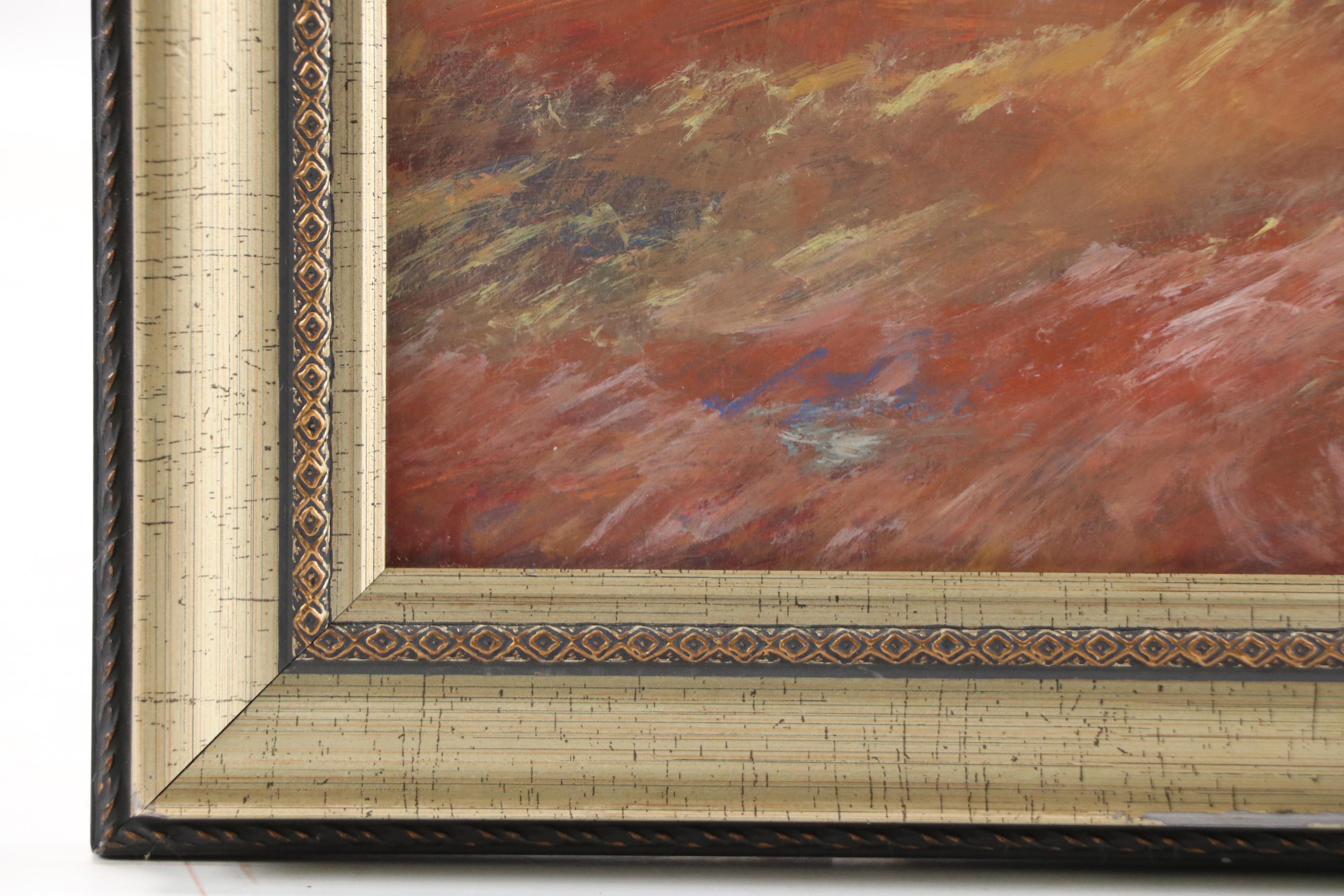 Robert Riddle Baker Landscape Acrylic Painting "Dusty Day," 2022