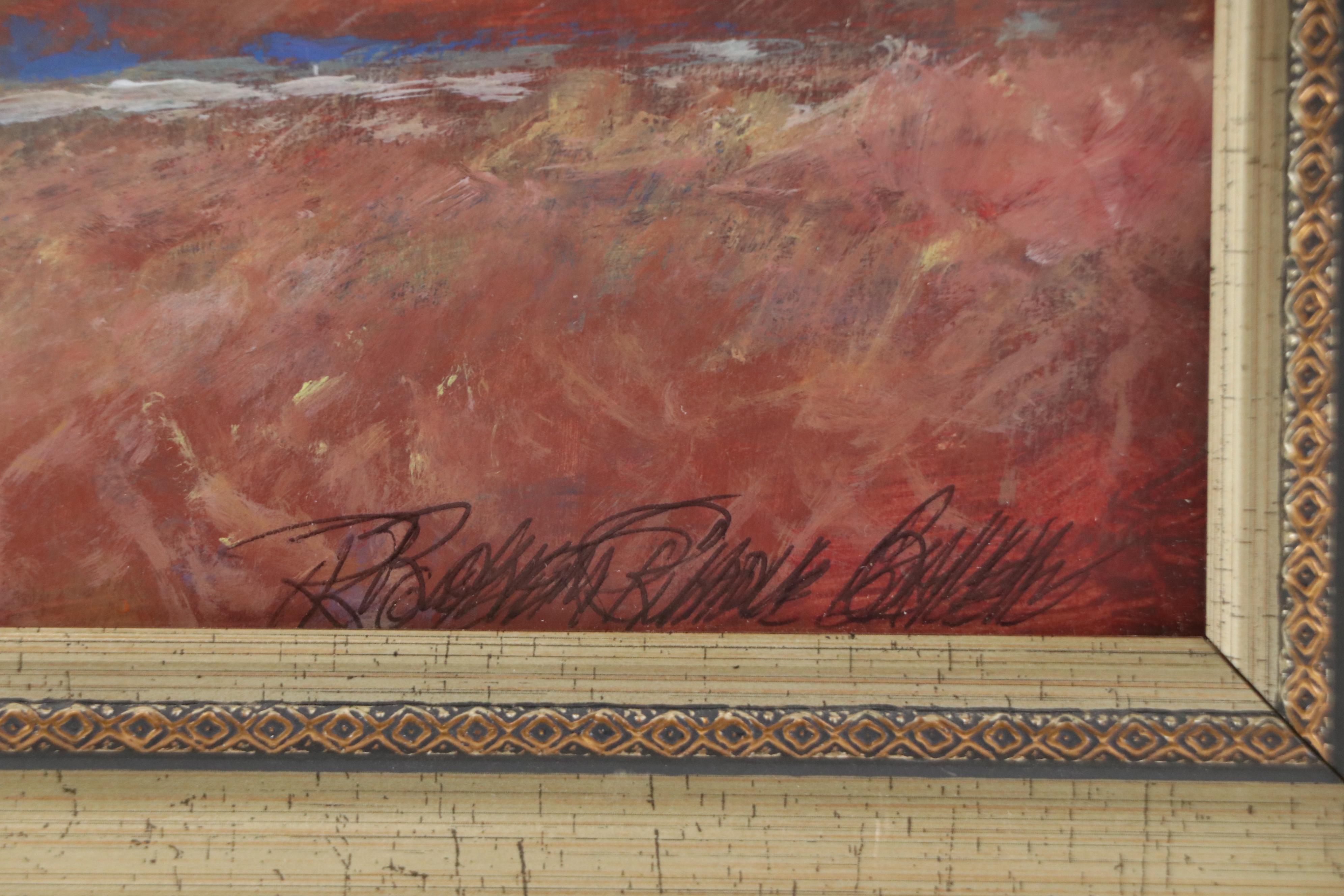 Robert Riddle Baker Landscape Acrylic Painting "Dusty Day," 2022