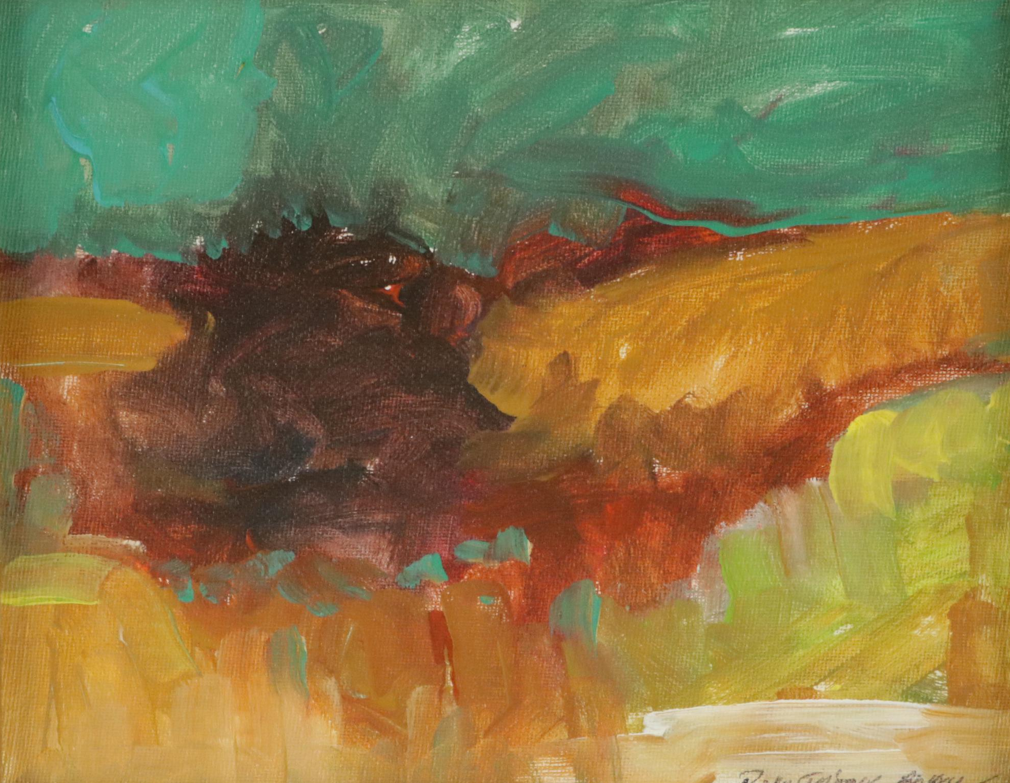 Robert Riddle Baker Landscape Acrylic Painting "Weather Change," 2023