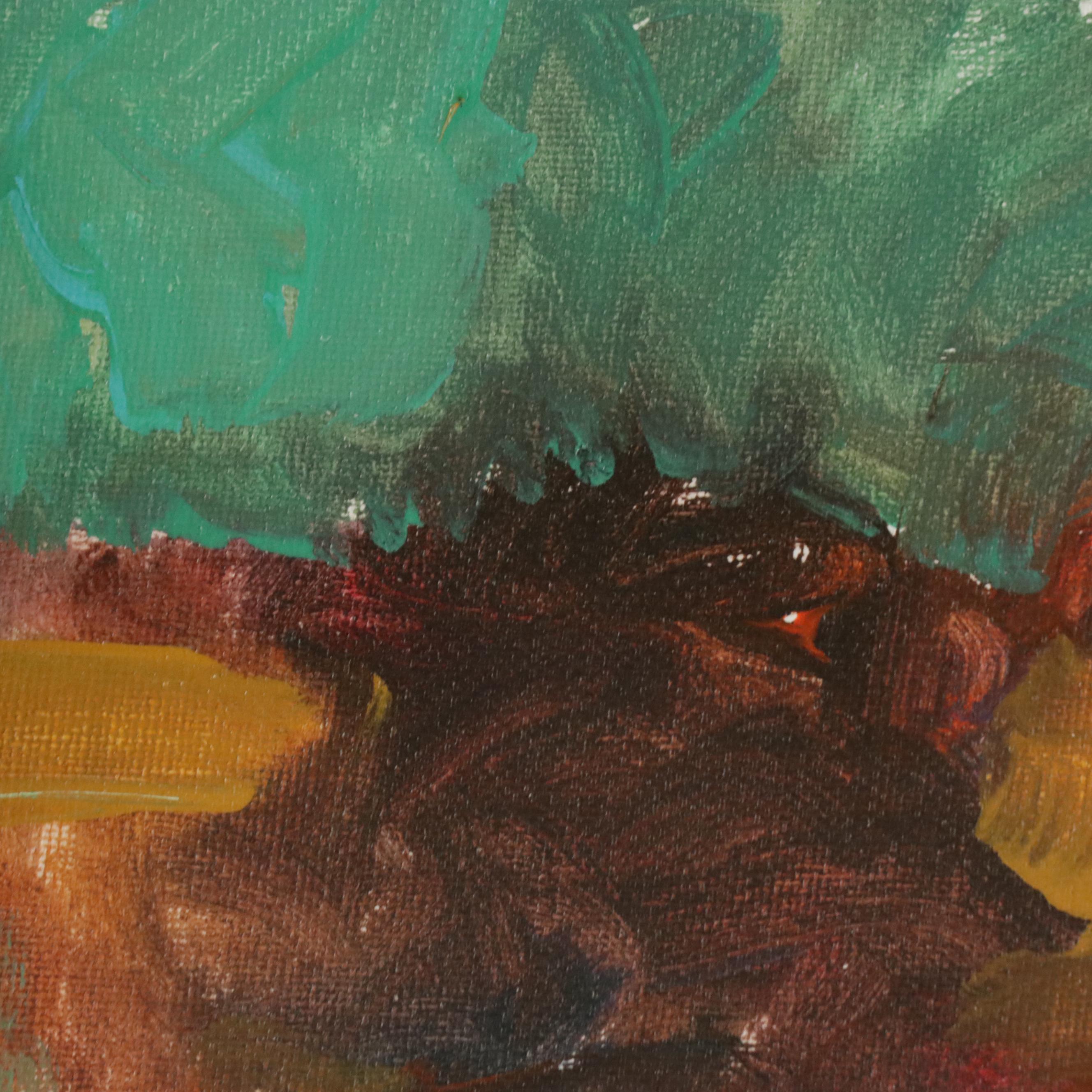 Robert Riddle Baker Landscape Acrylic Painting "Weather Change," 2023