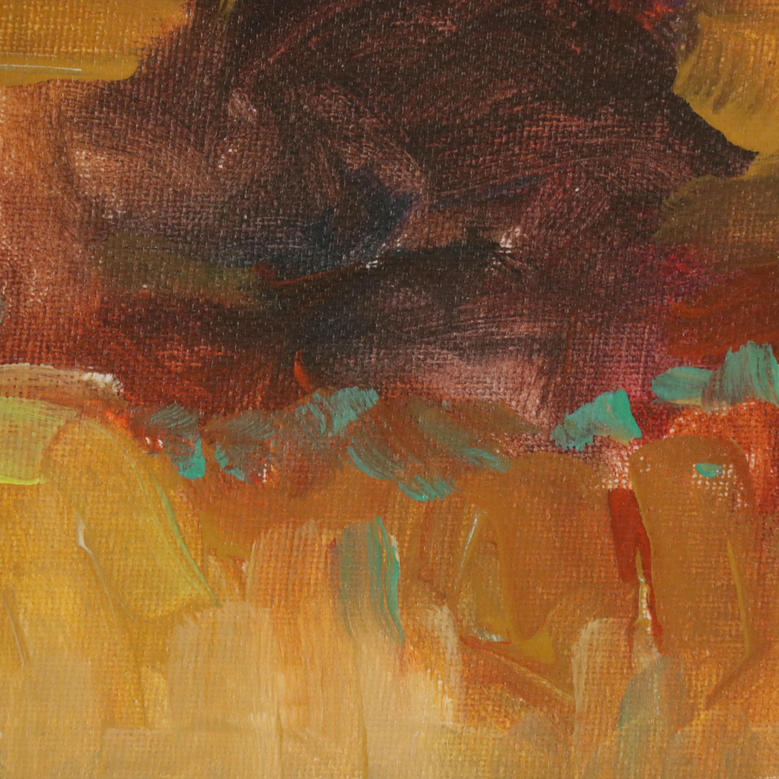 Robert Riddle Baker Landscape Acrylic Painting "Weather Change," 2023