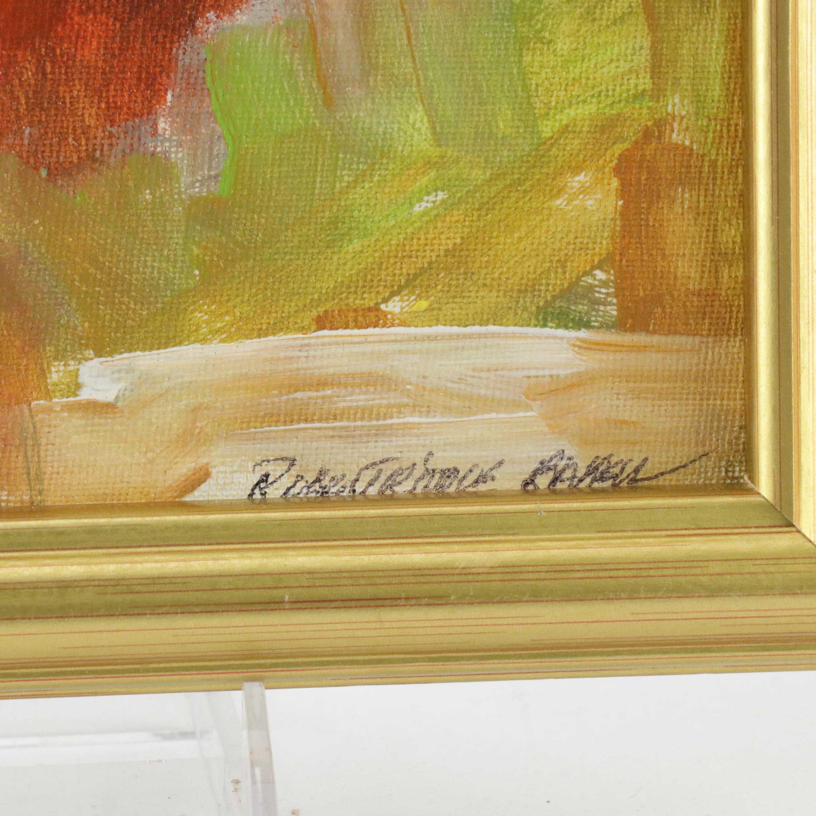 Robert Riddle Baker Landscape Acrylic Painting "Weather Change," 2023