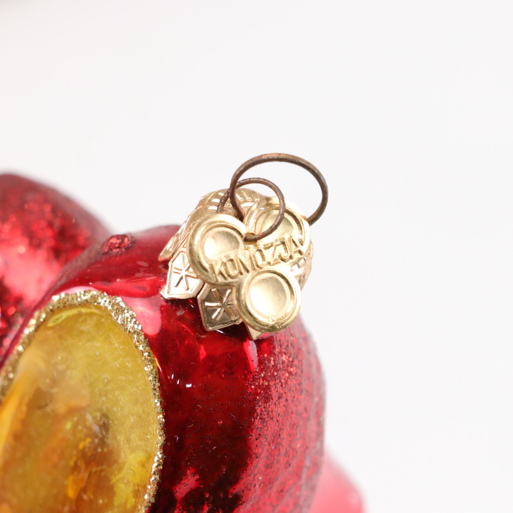 Hand-Painted Glass Christmas Ornament Collection, 1998