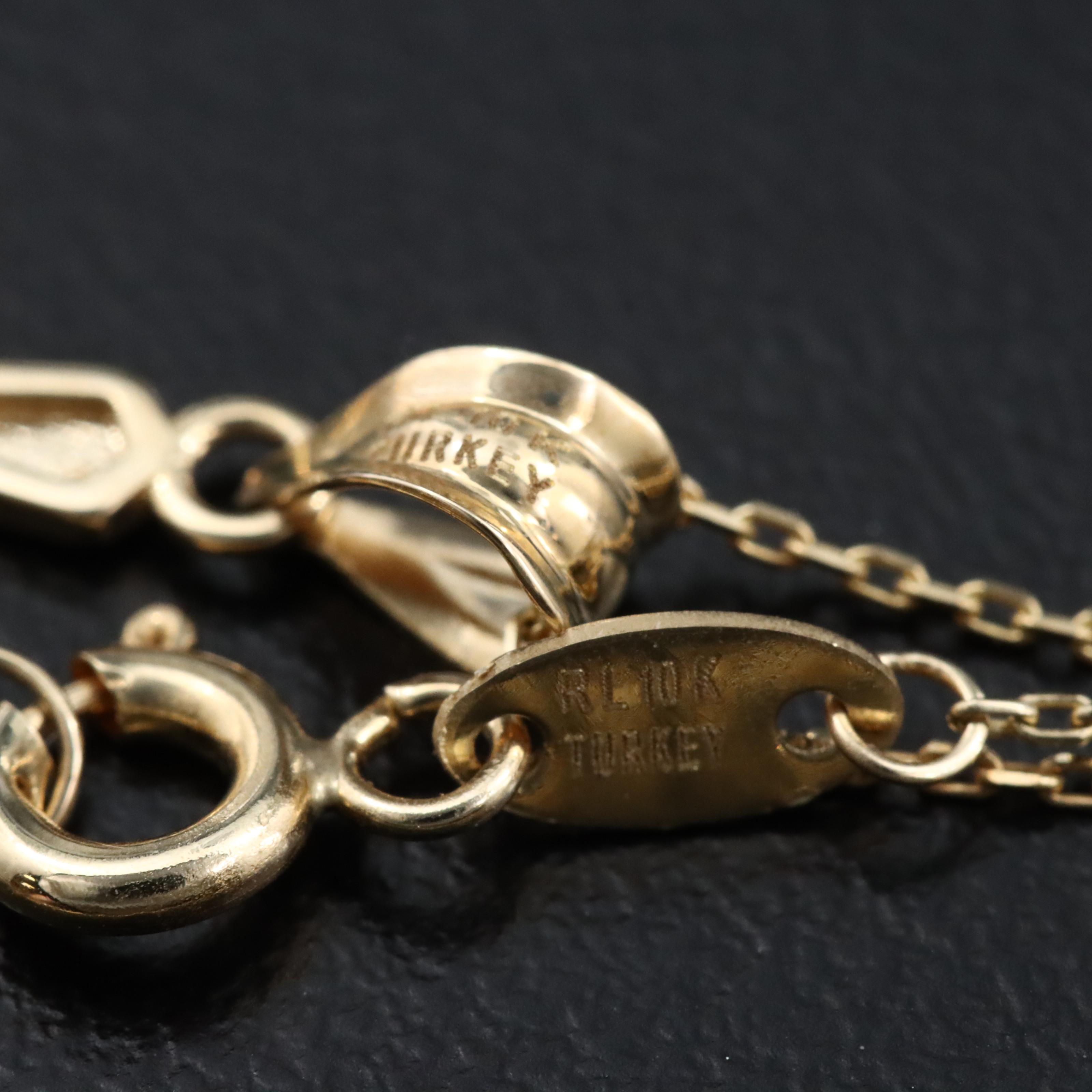 10K Cross Pendant Necklace