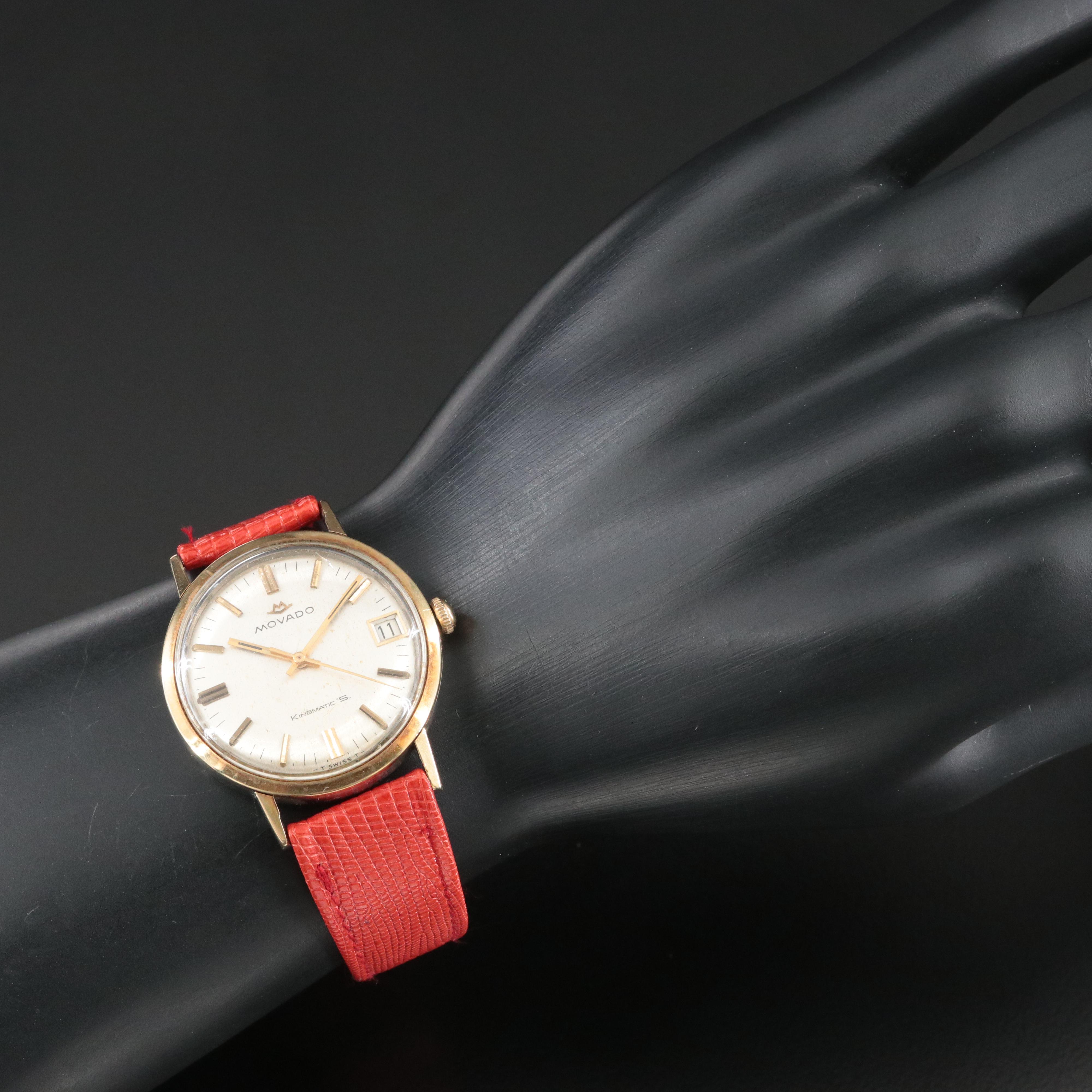 Vintage Stainless Steel and 18K Movado Kingmatic Sub-Sea Watch