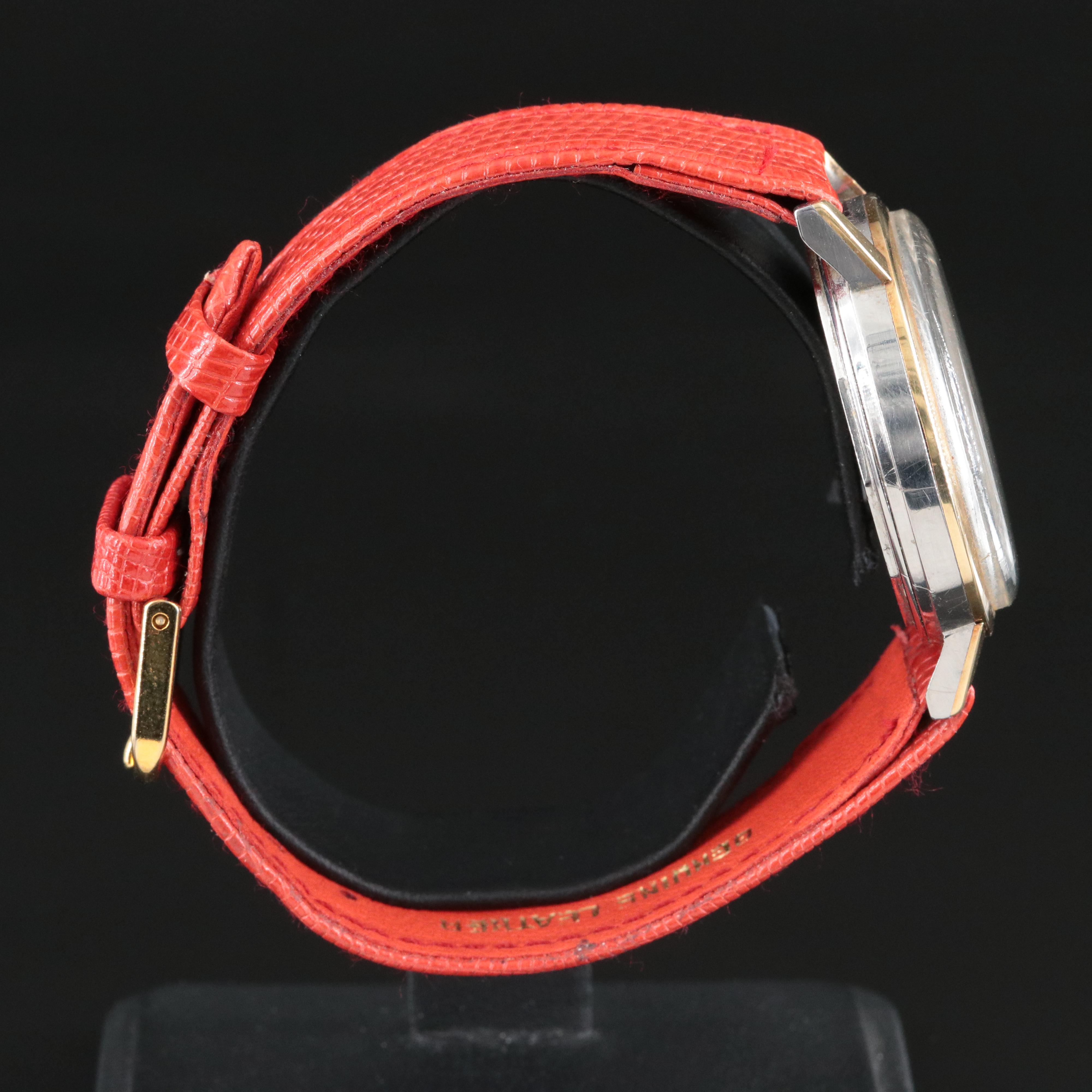 Vintage Stainless Steel and 18K Movado Kingmatic Sub-Sea Watch