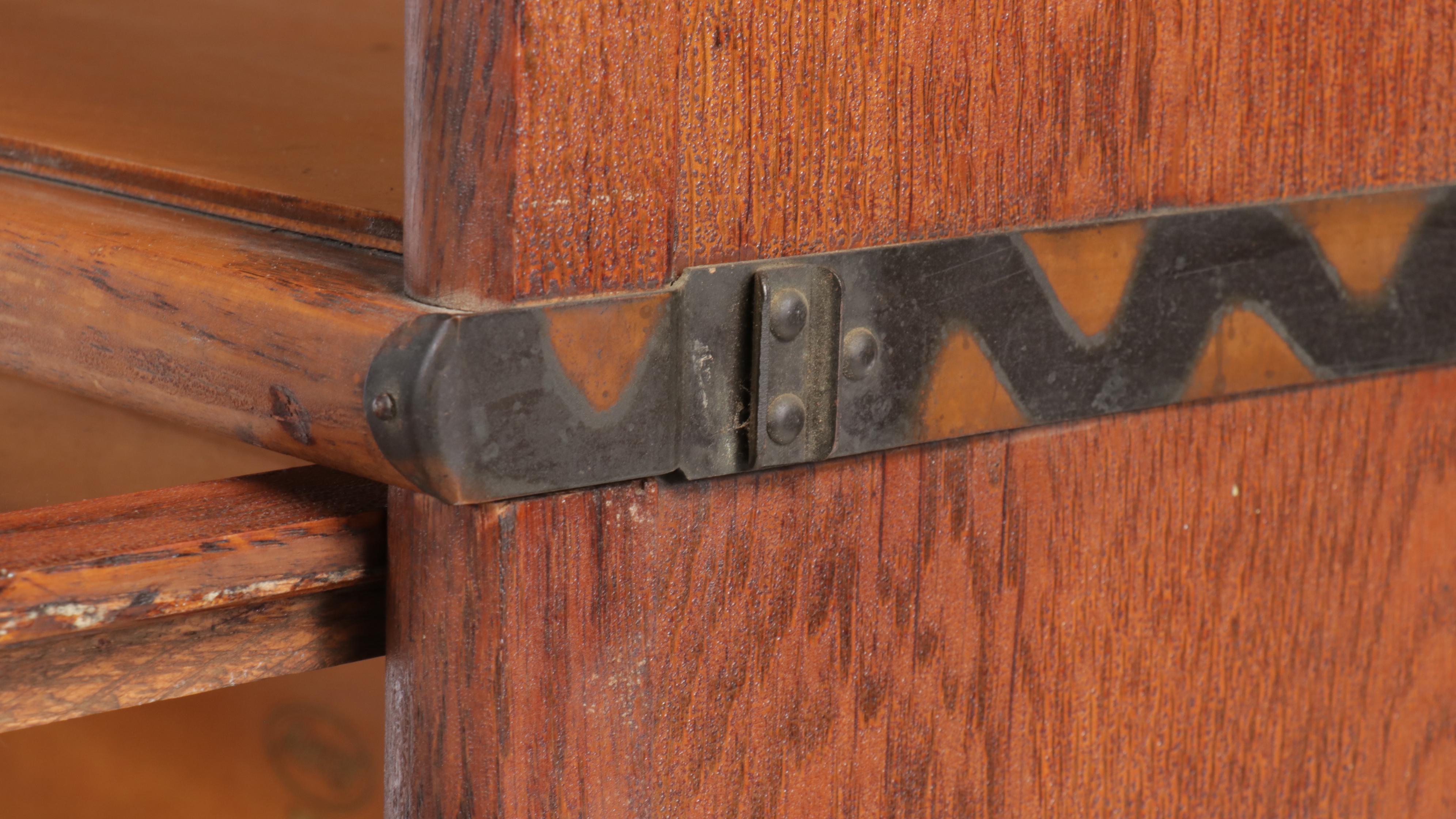 Macey Oak Four-Tiered Barrister's Bookcase, 20th Century