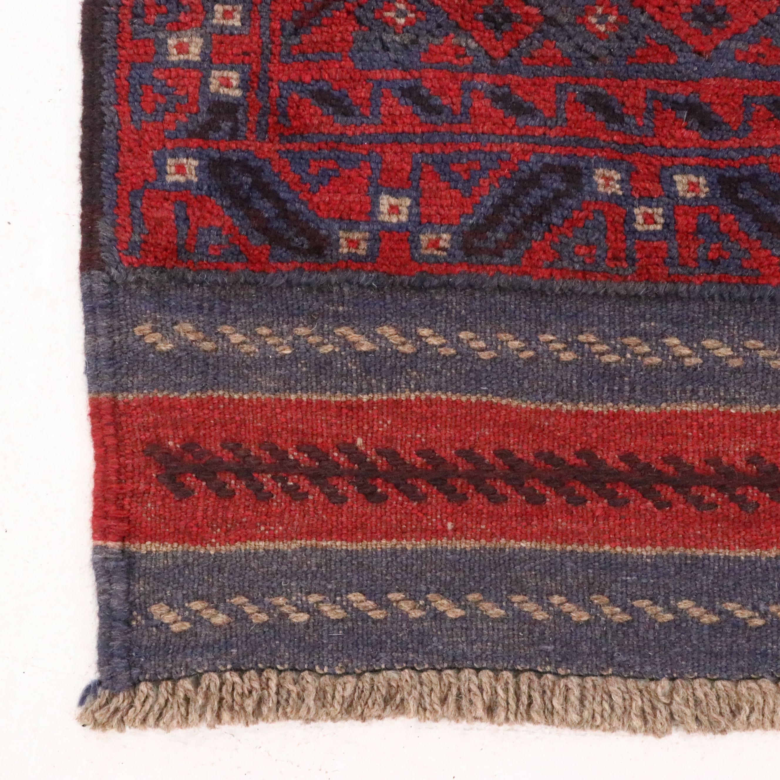 2'2 x 8'7 Handwoven Afghan Mashwani Carpet Runner