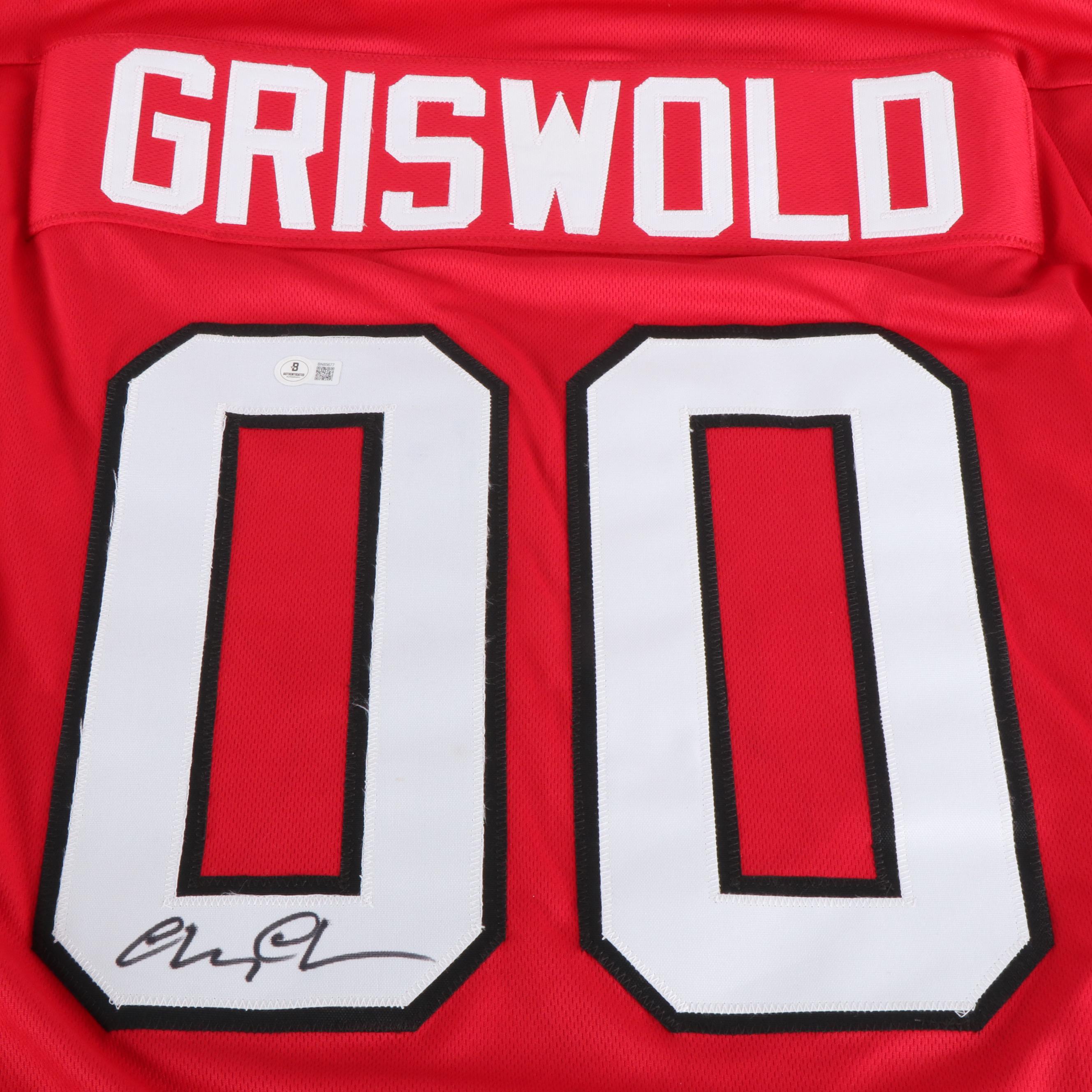 Chevy Chase Signed "Christmas Vacation: Clark Griswold" Hockey Jersey, Beckett