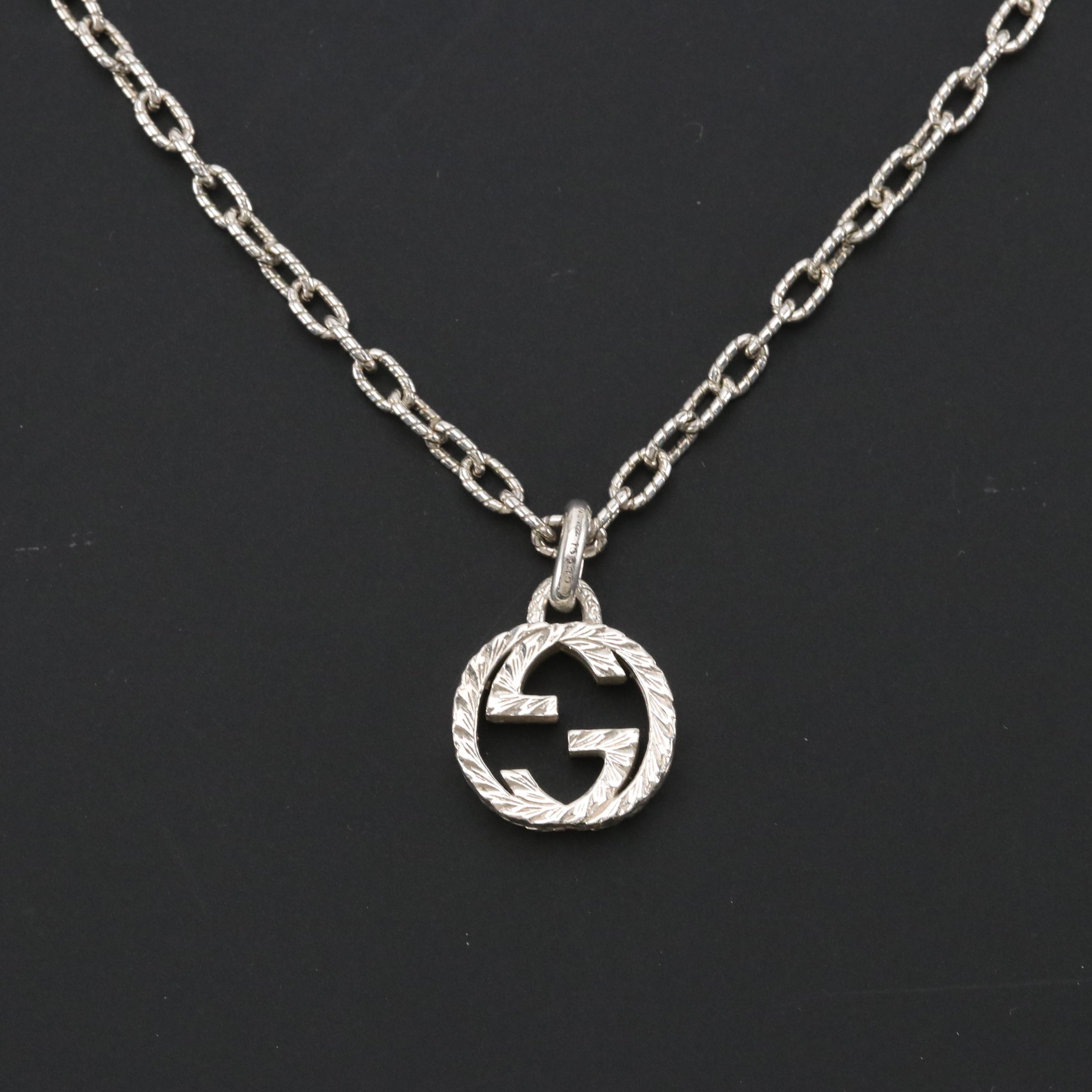 Gucci GG Sterling Silver Necklace