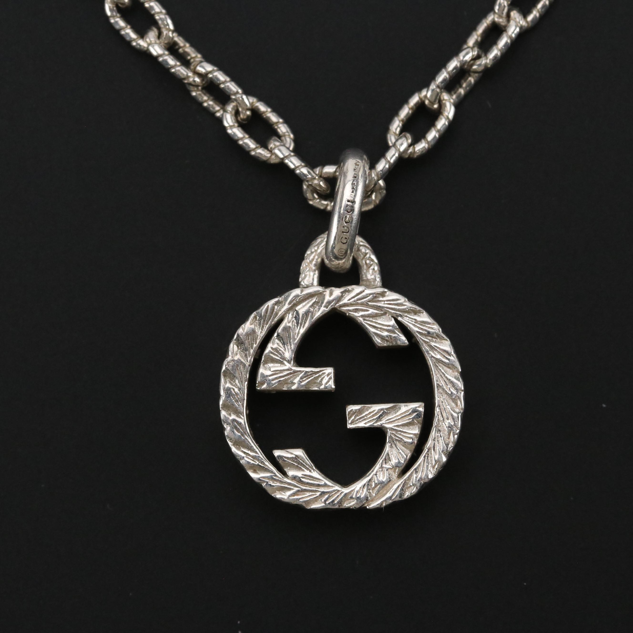 Gucci GG Sterling Silver Necklace