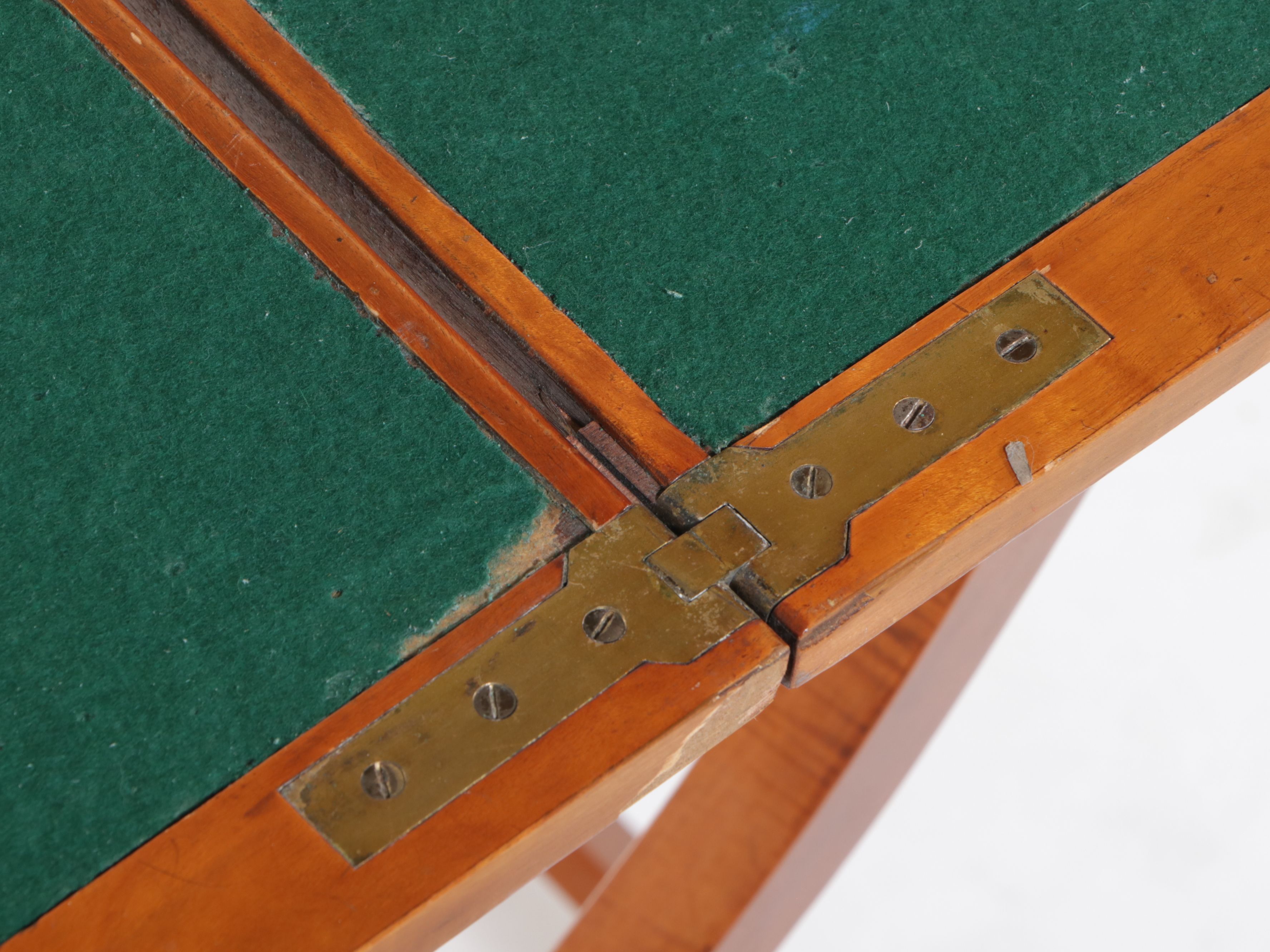 Wooden Butler's Folding Silver Polishing Table