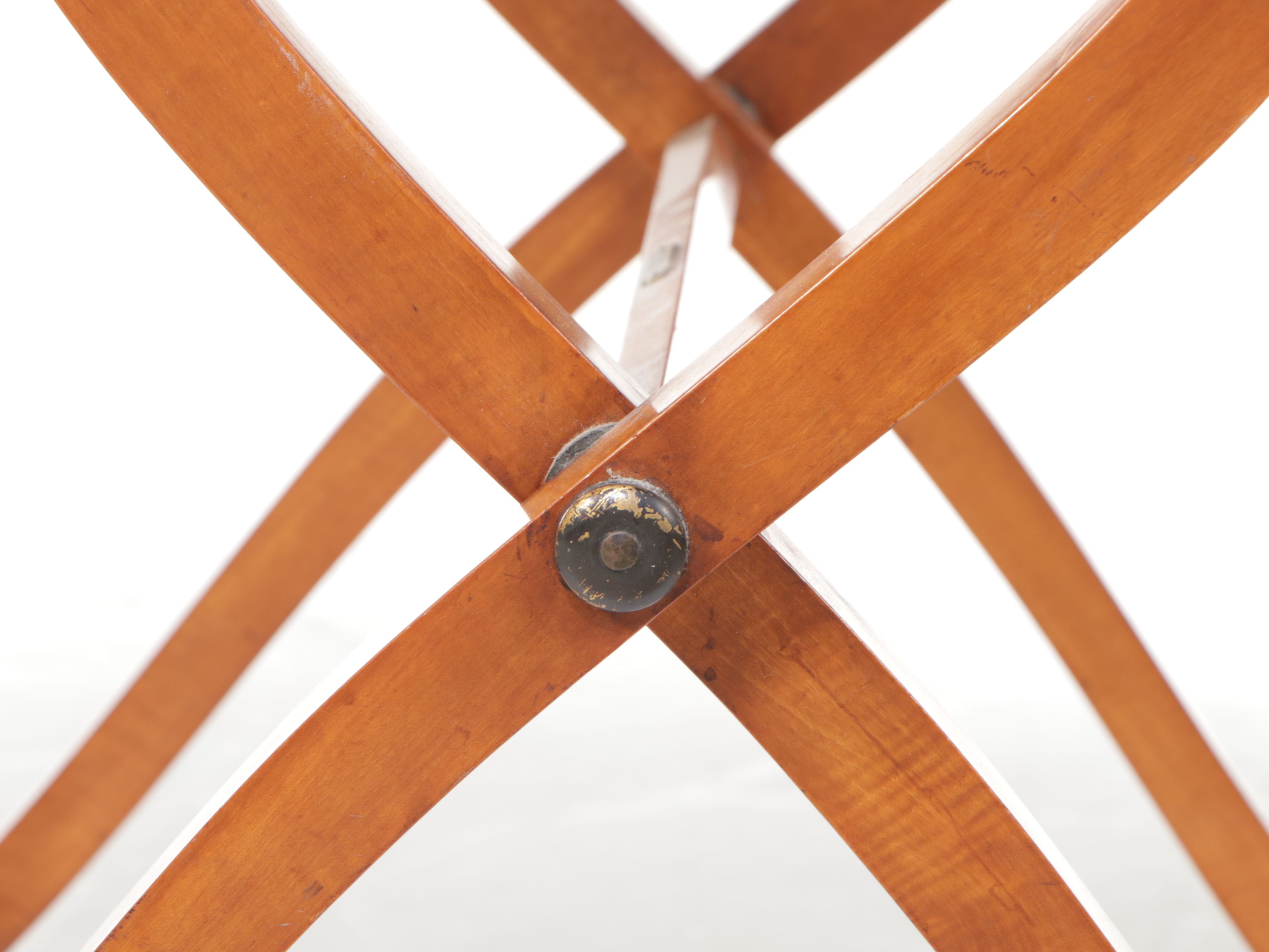 Wooden Butler's Folding Silver Polishing Table