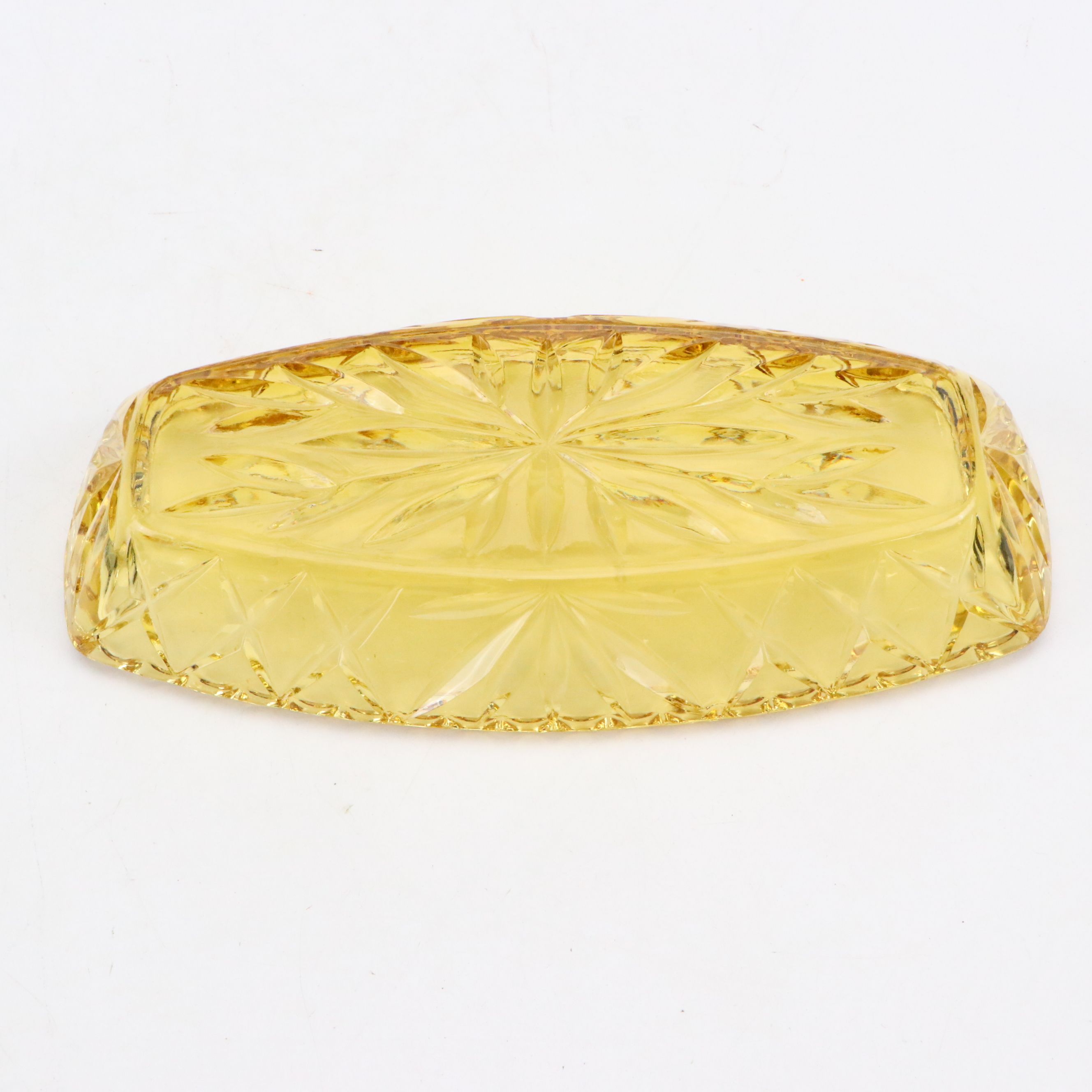 Hazel-Atlas "Prescut Gold" and Anchor Hocking "Oyster and Pearl" Glass Dishes