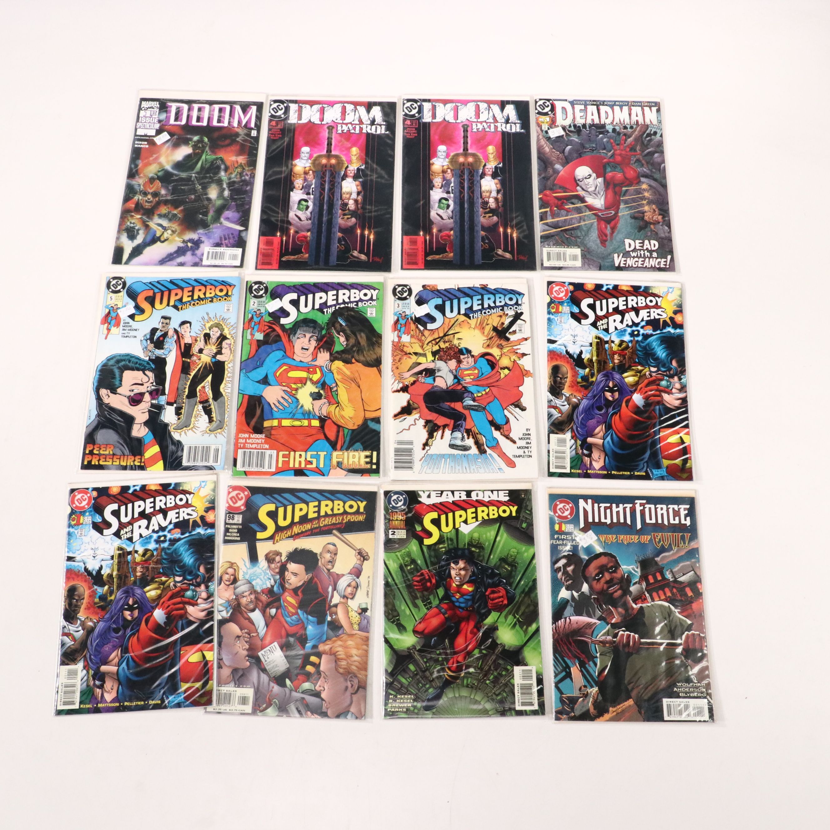 Modern Age Comic Books Featuring "Genesis", "Superboy", and More