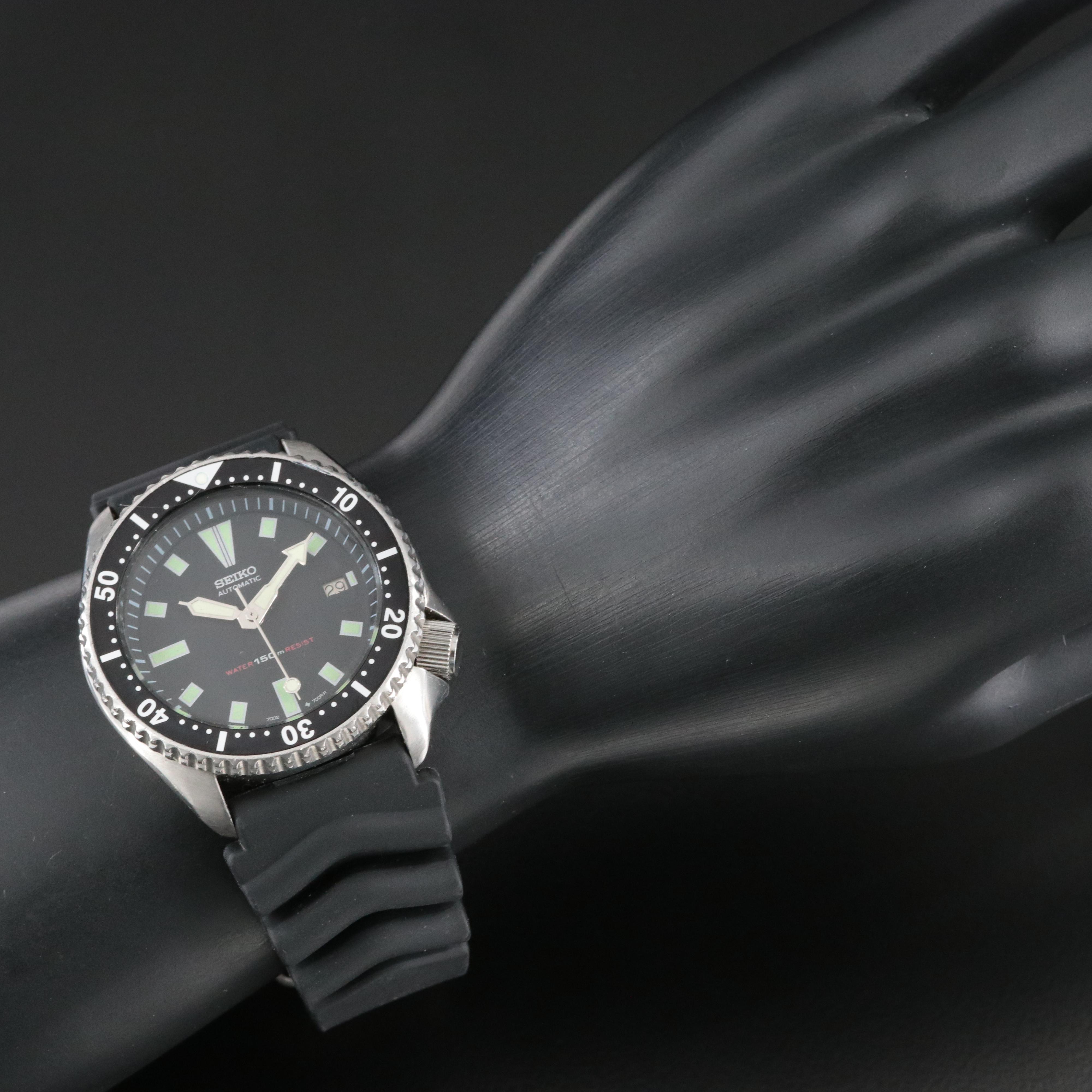 Vintage Seiko 150m Scuba Diver's Stainless Steel Model 7002 Watch