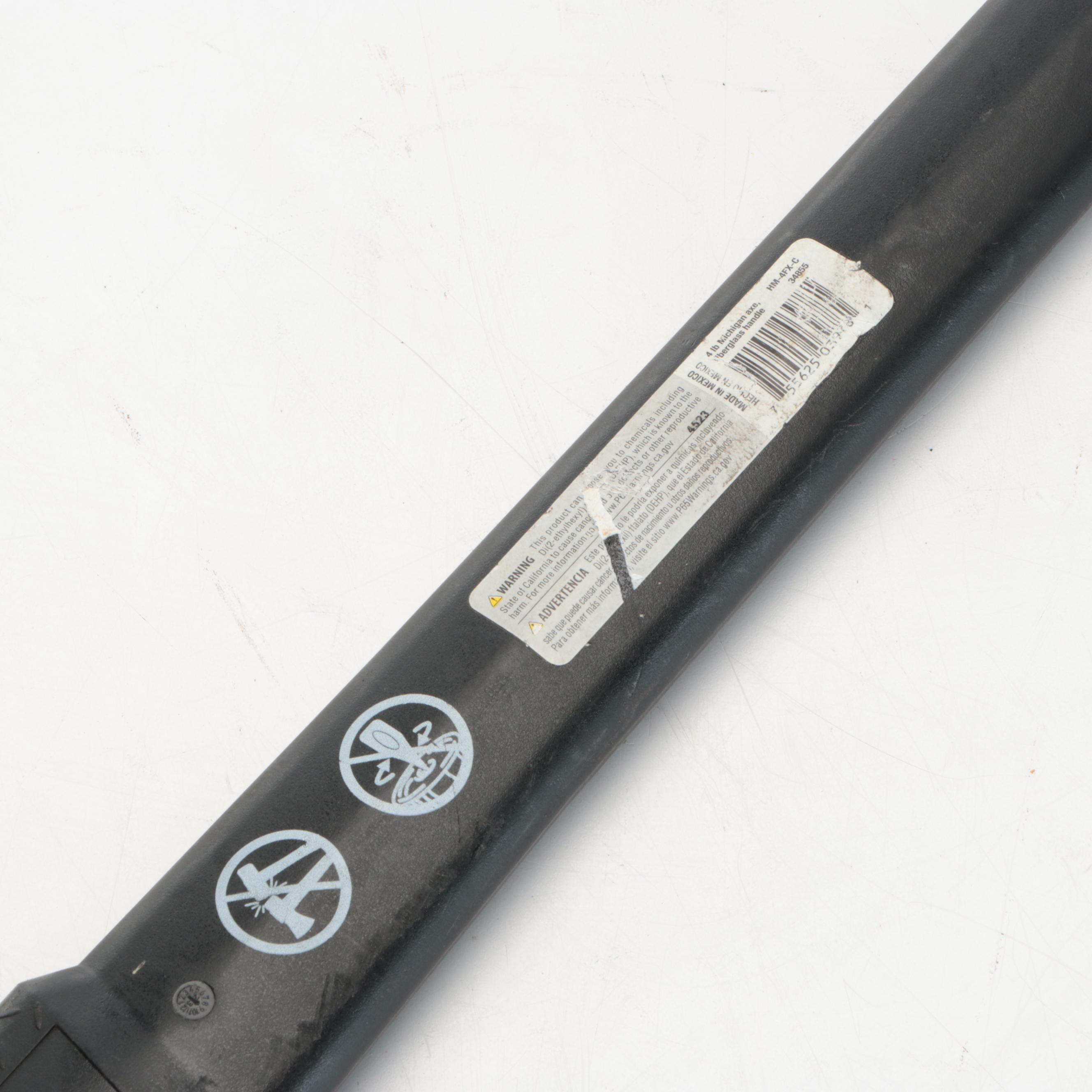 Collins Fiberglass Handle Wood Splitting Axe