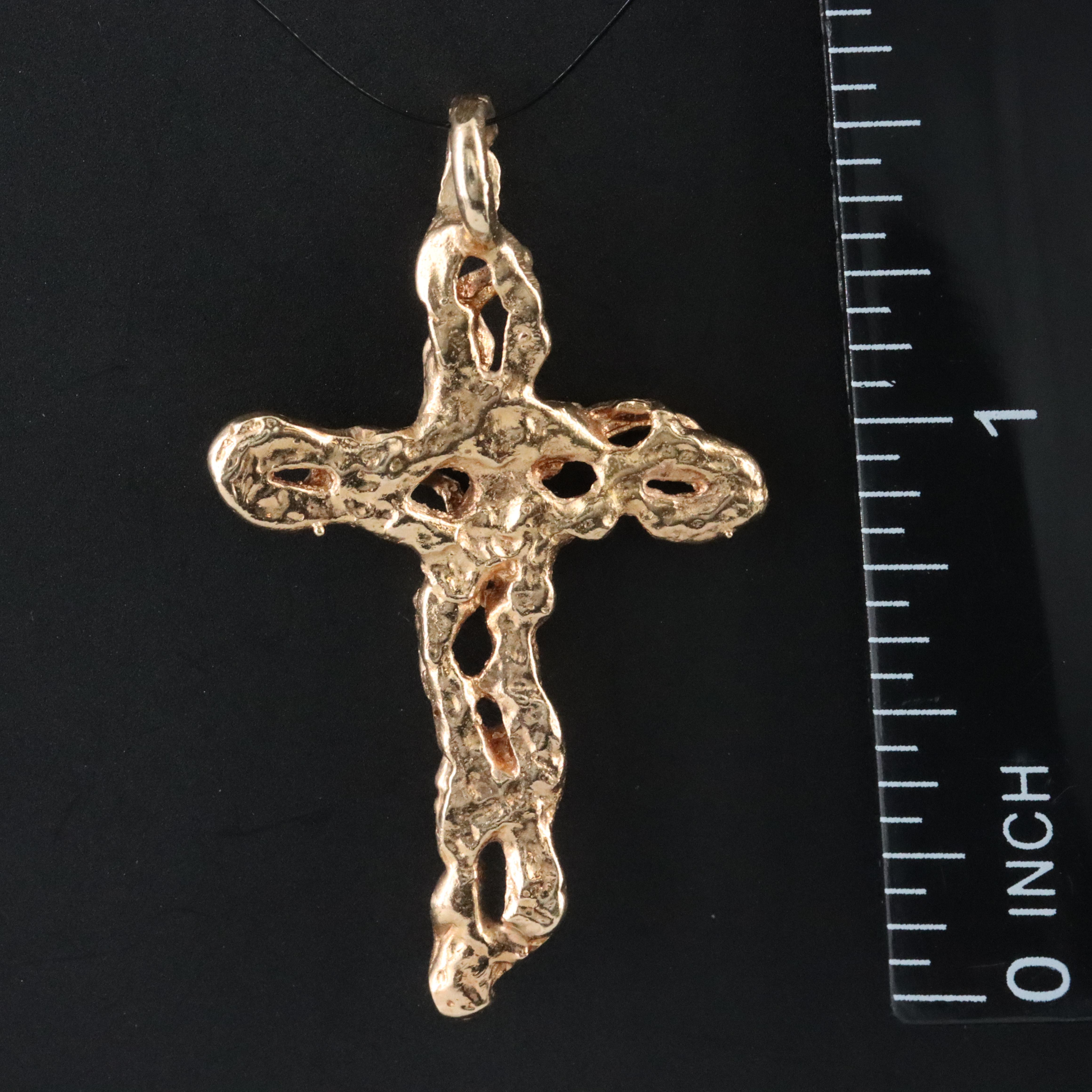 14K Cross Pendant