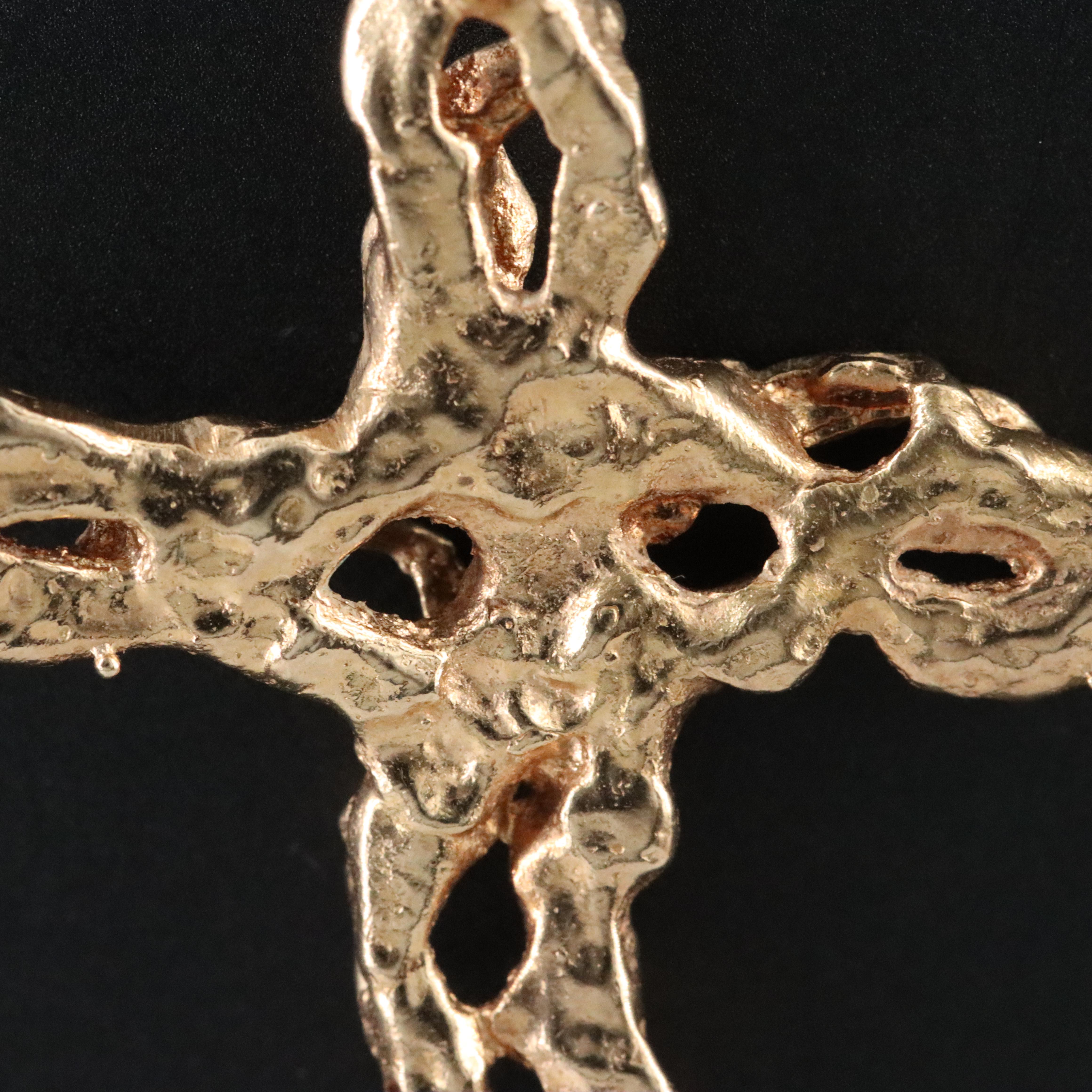 14K Cross Pendant