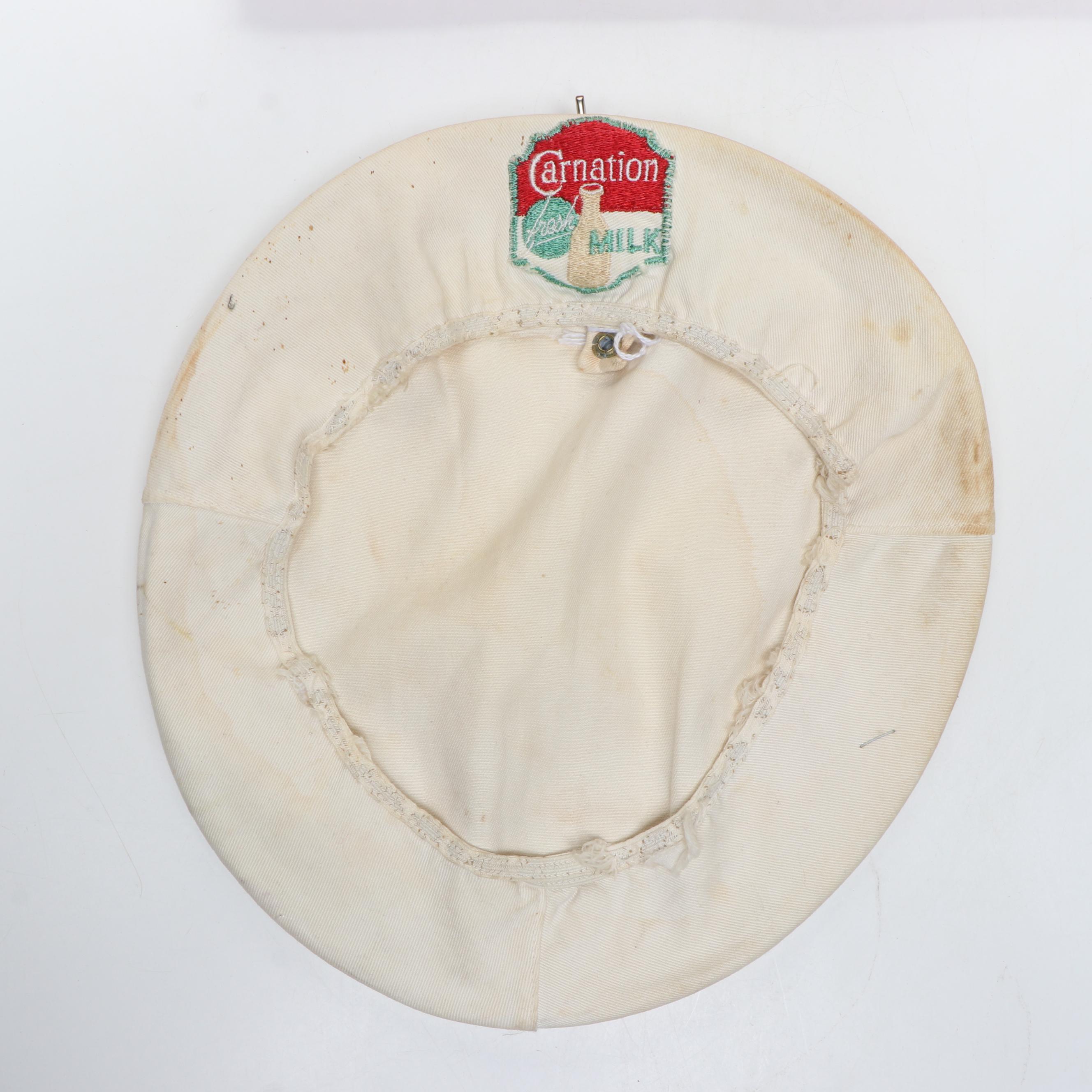 Carnation Milk Advertising Uniform Hat and Jacket with Other Memorabilia