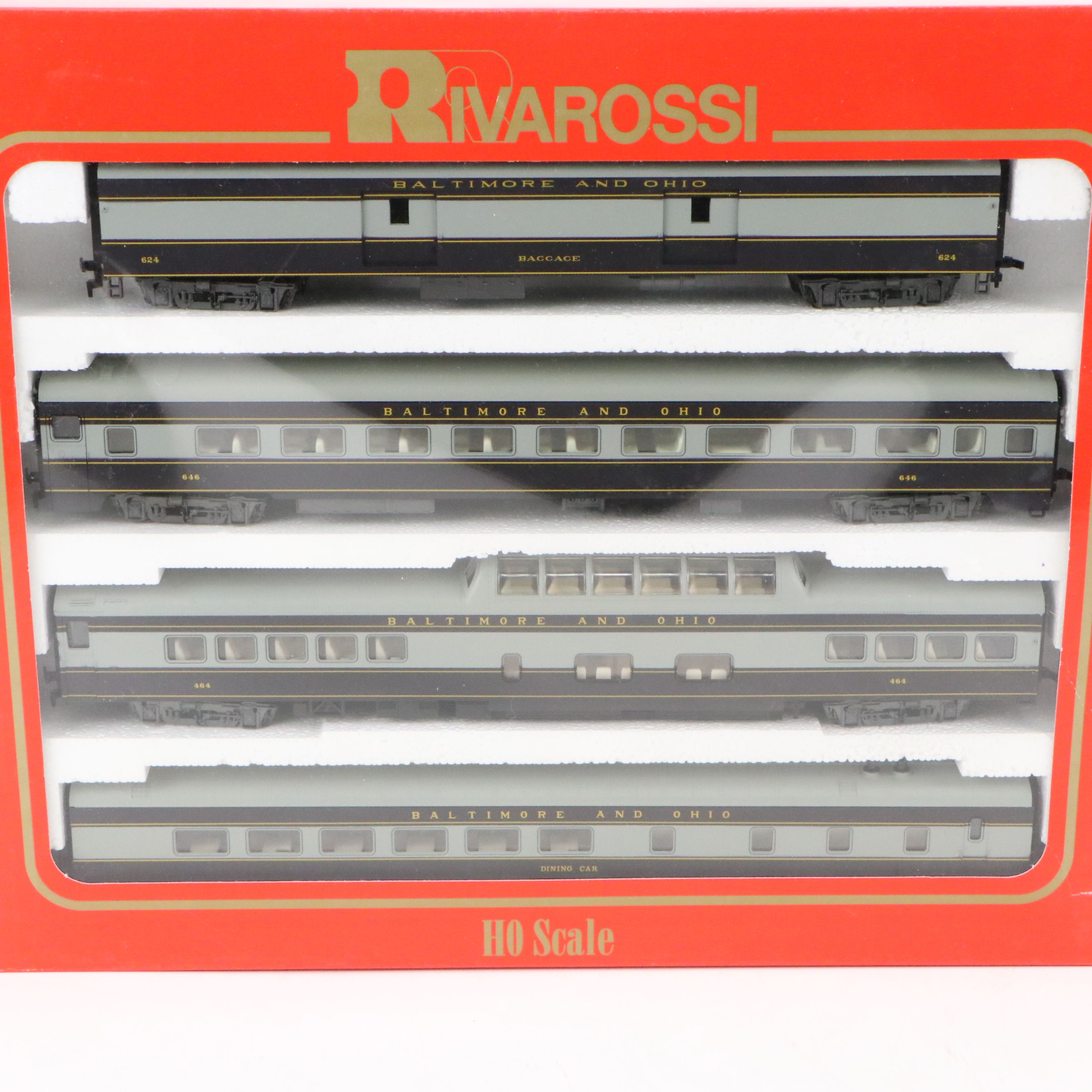 Rivarossi HO Scale "Baltimore and Ohio" and Other Train Cars