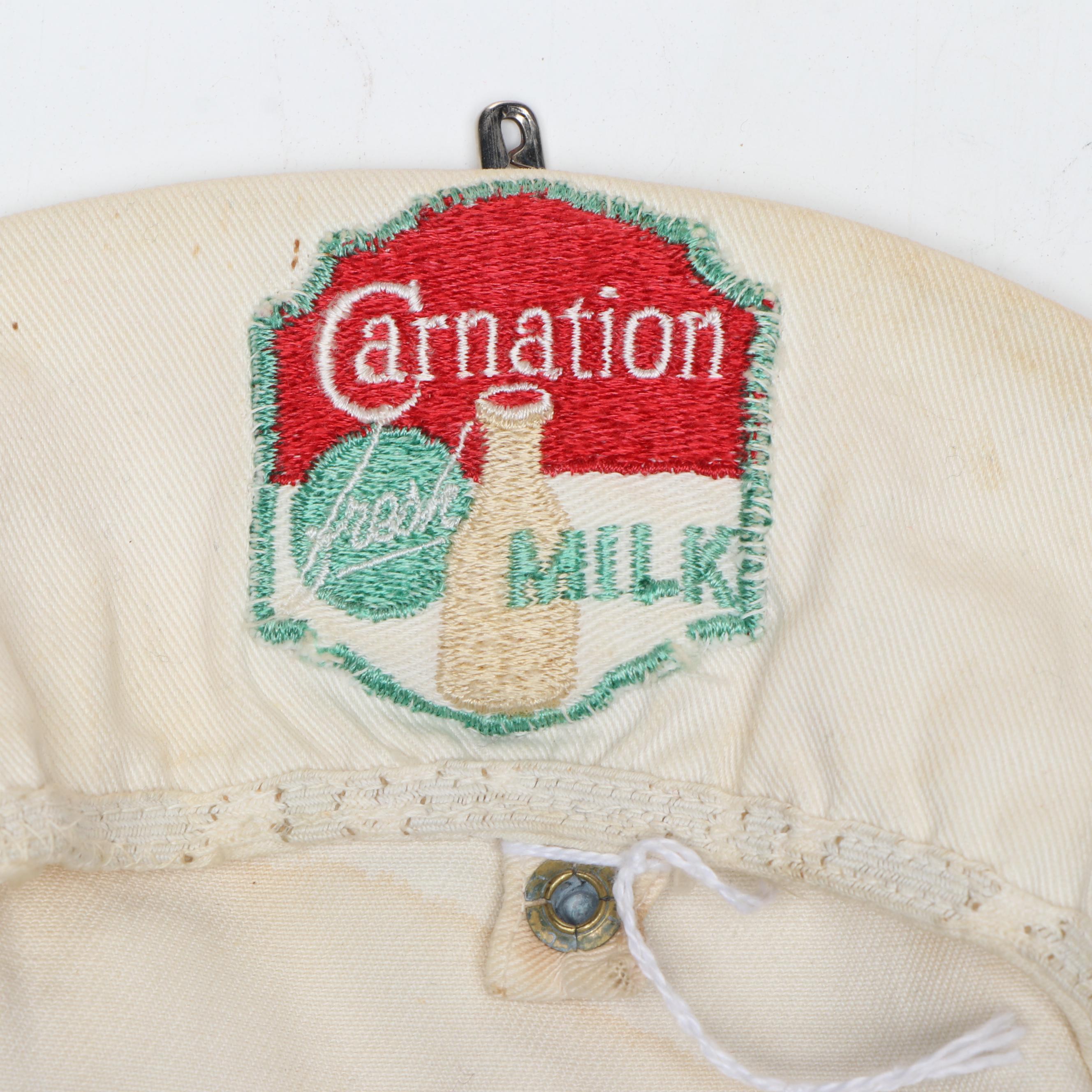 Carnation Milk Advertising Uniform Hat and Jacket with Other Memorabilia