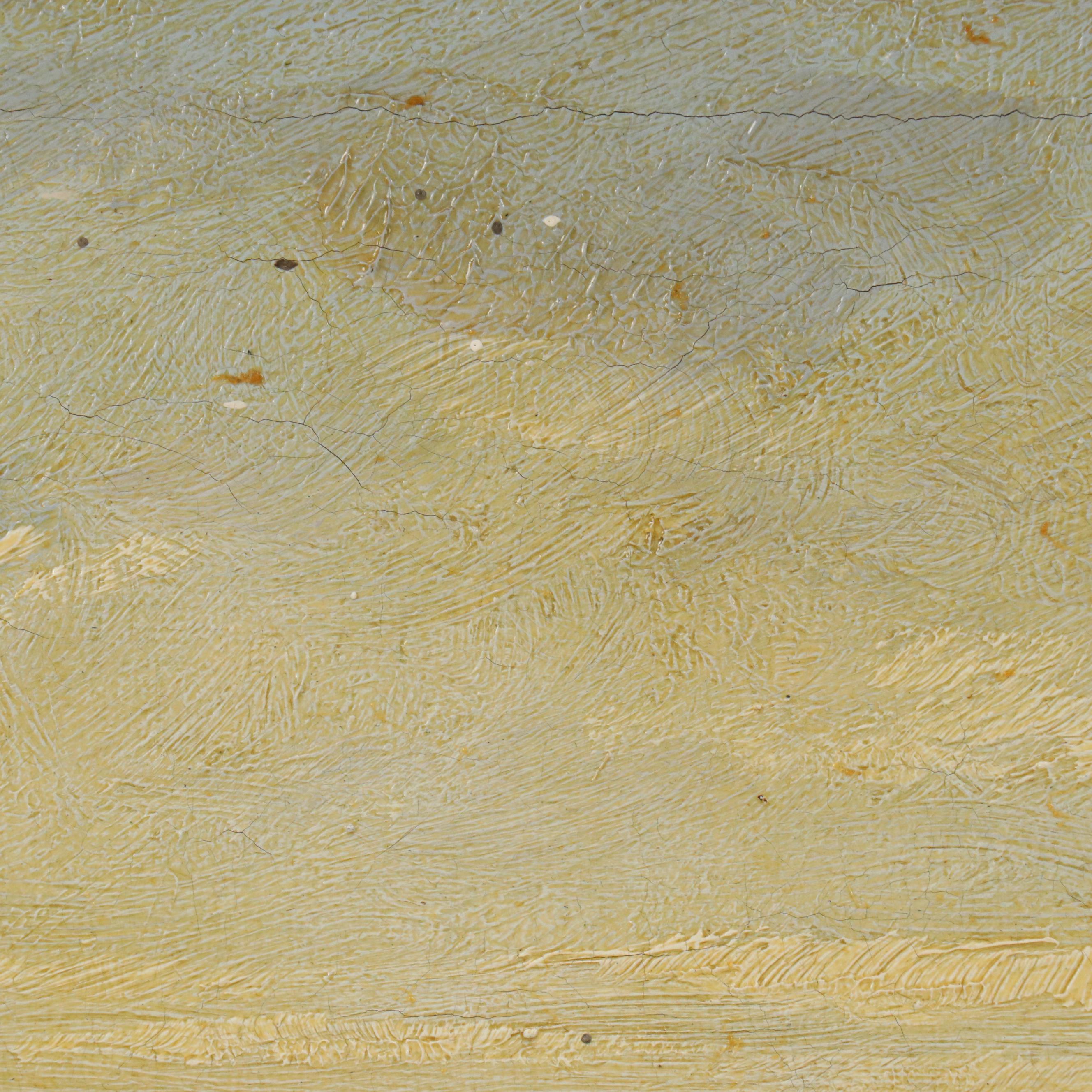 Aage Øbro Oil Painting Landscape, 1921