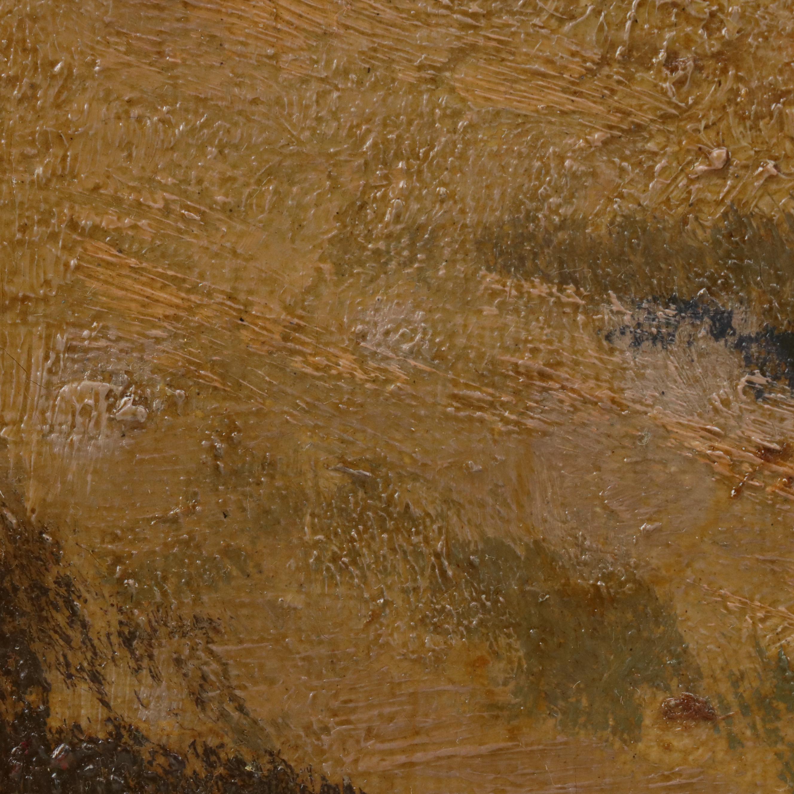 Aage Øbro Oil Painting Landscape, 1921