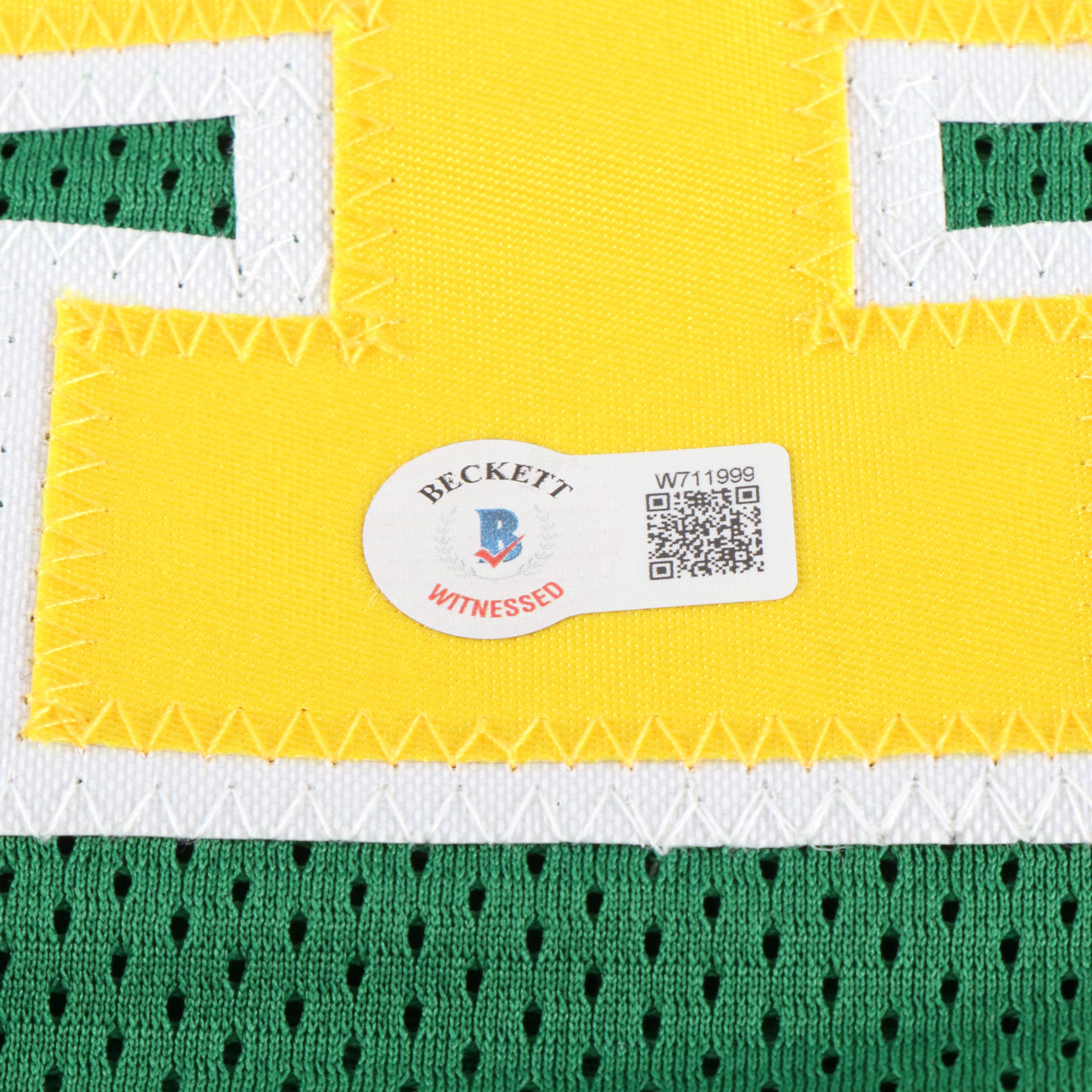 Shawn Kemp Signed Seattle Supersonics Basketball Jersey, Beckett