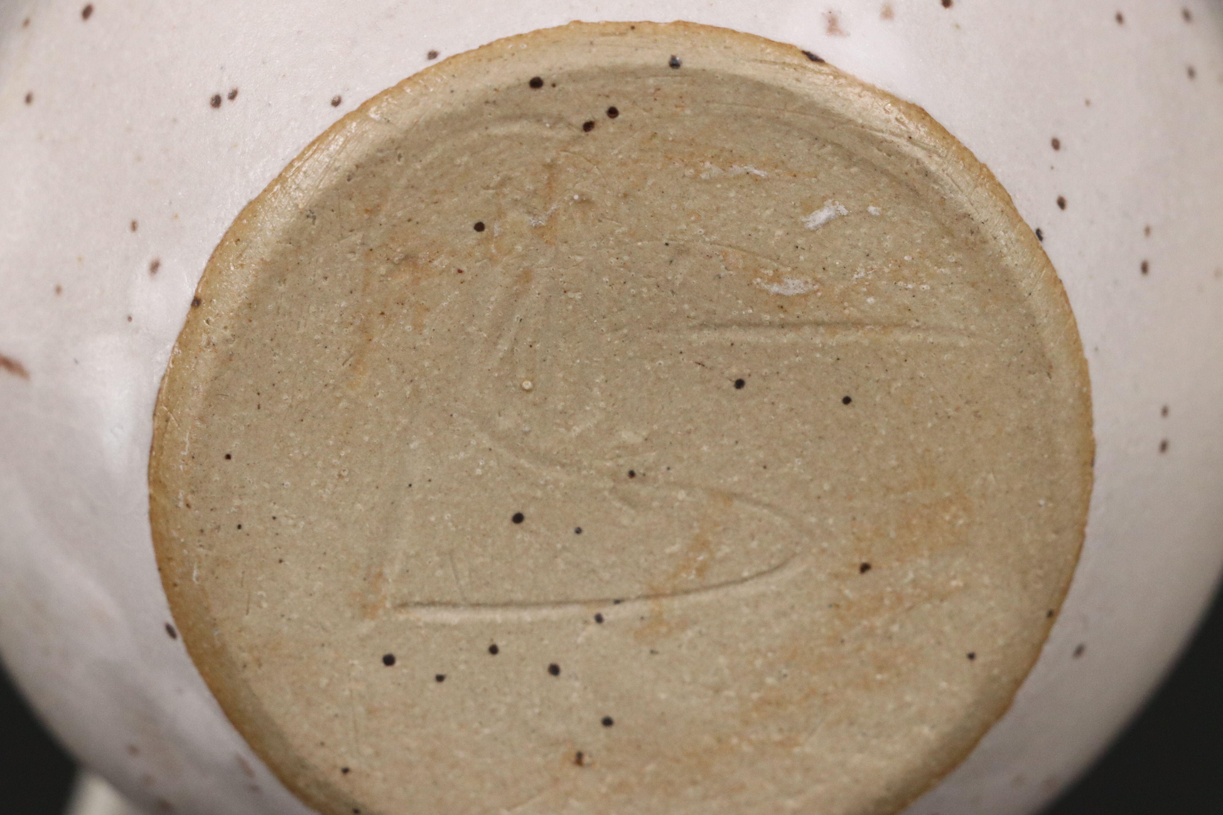 Artist Signed Art Pottery Pitcher, Lidded Jar, and More Table Accessories