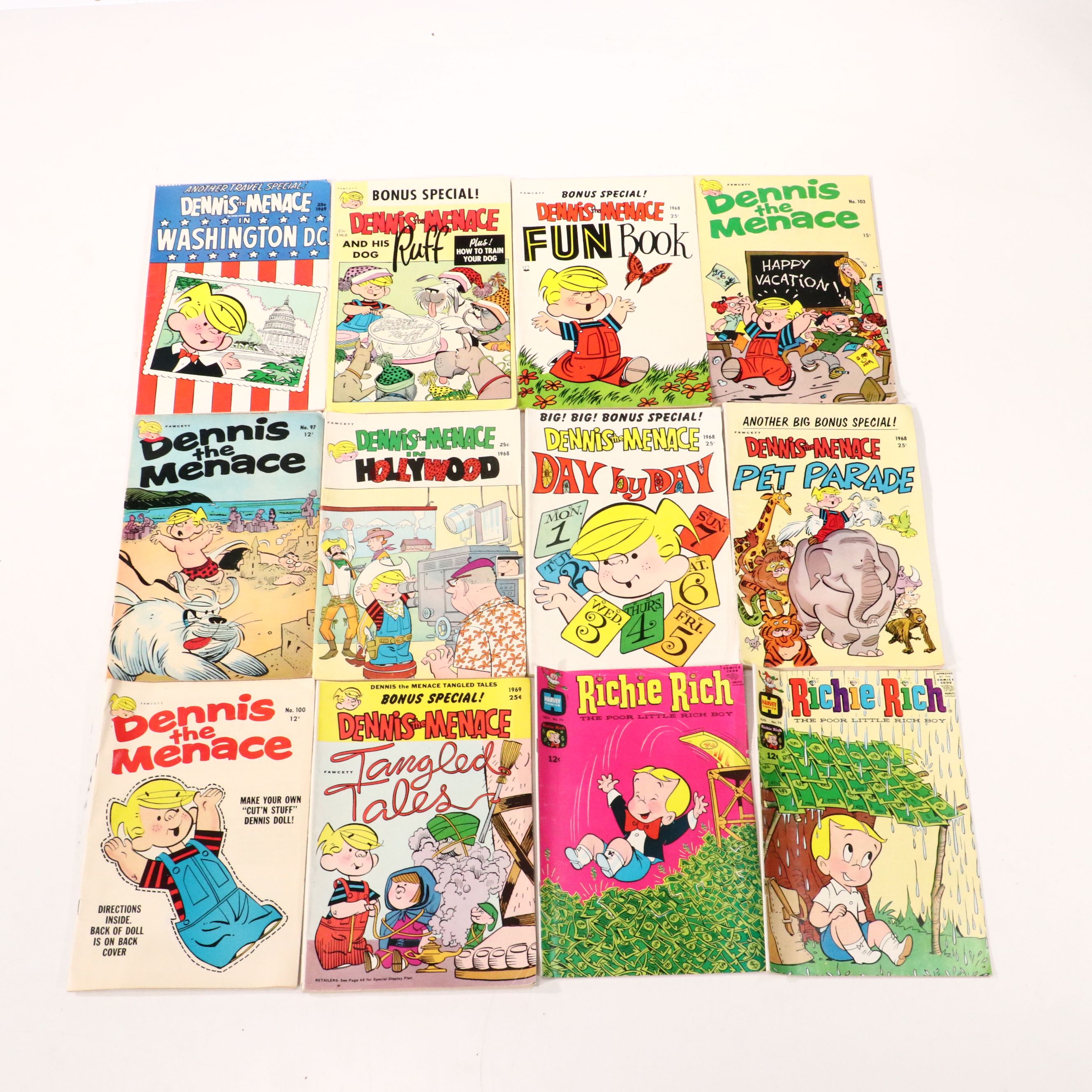 "Supreme" "Dennis The Menace", with Other Comic Books and Magazines