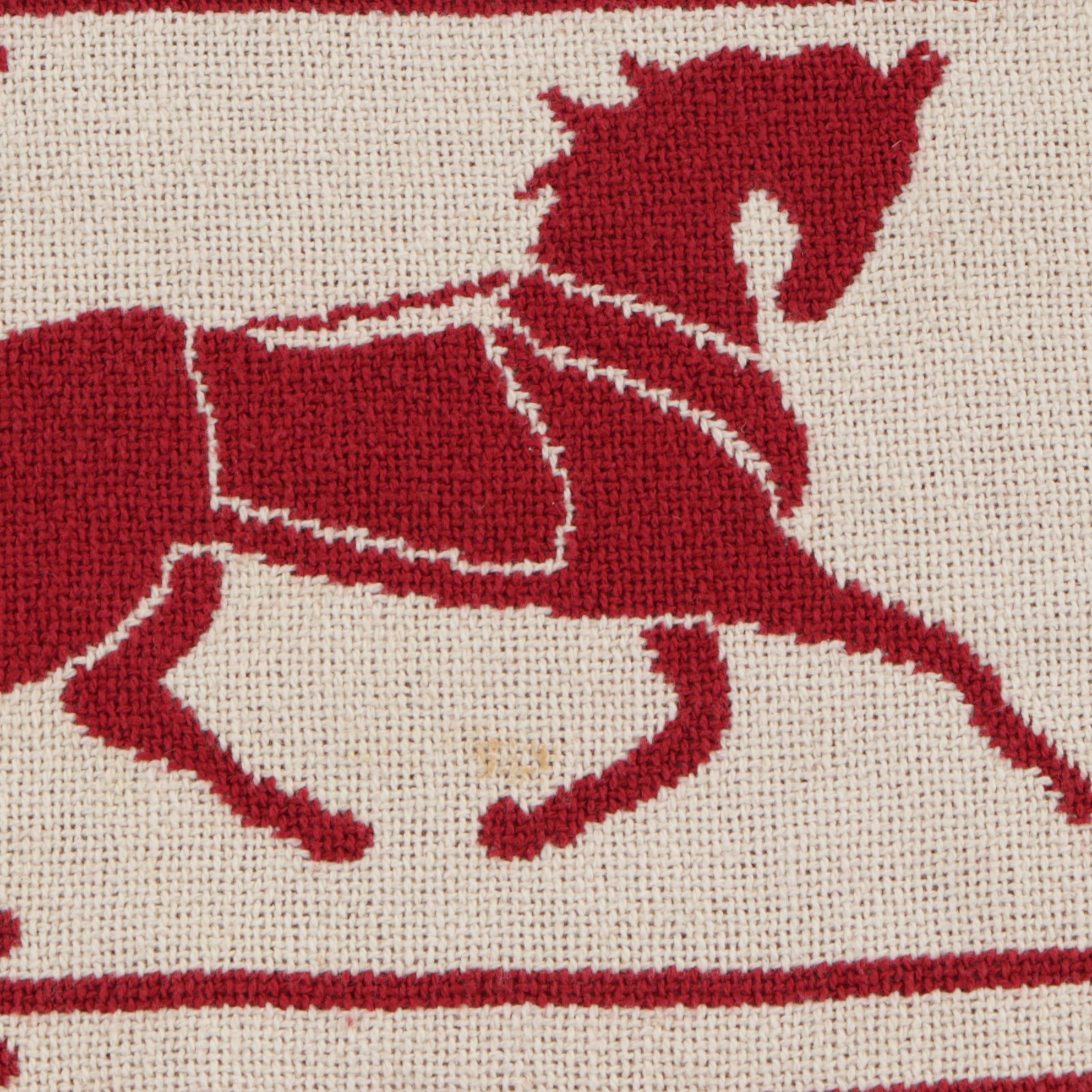 Woven Cotton Blanket Christmas Themed Fringed Blanket