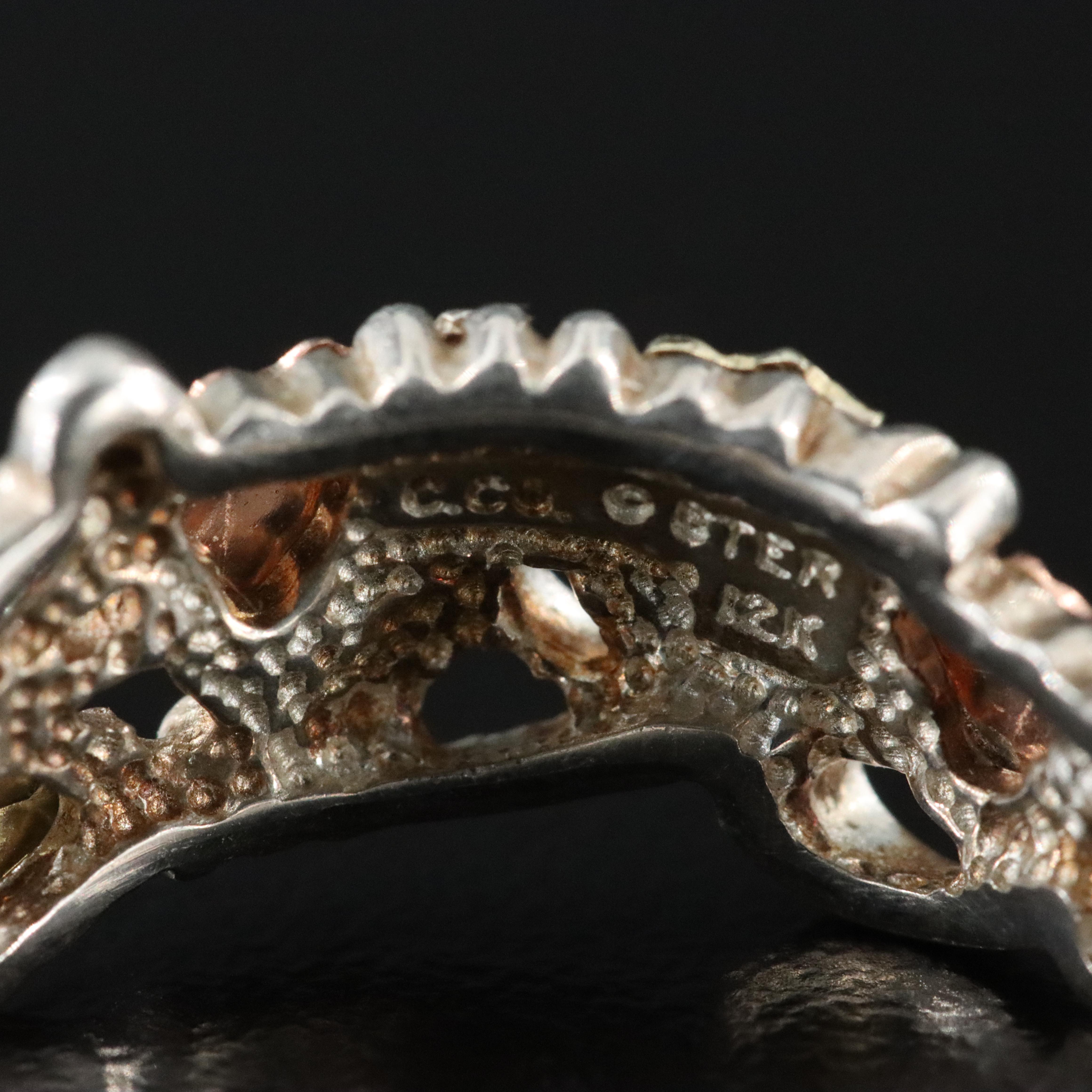 Coleman Black Hills Gold Sterling Ring with 12K Bi-Color Gold Accents