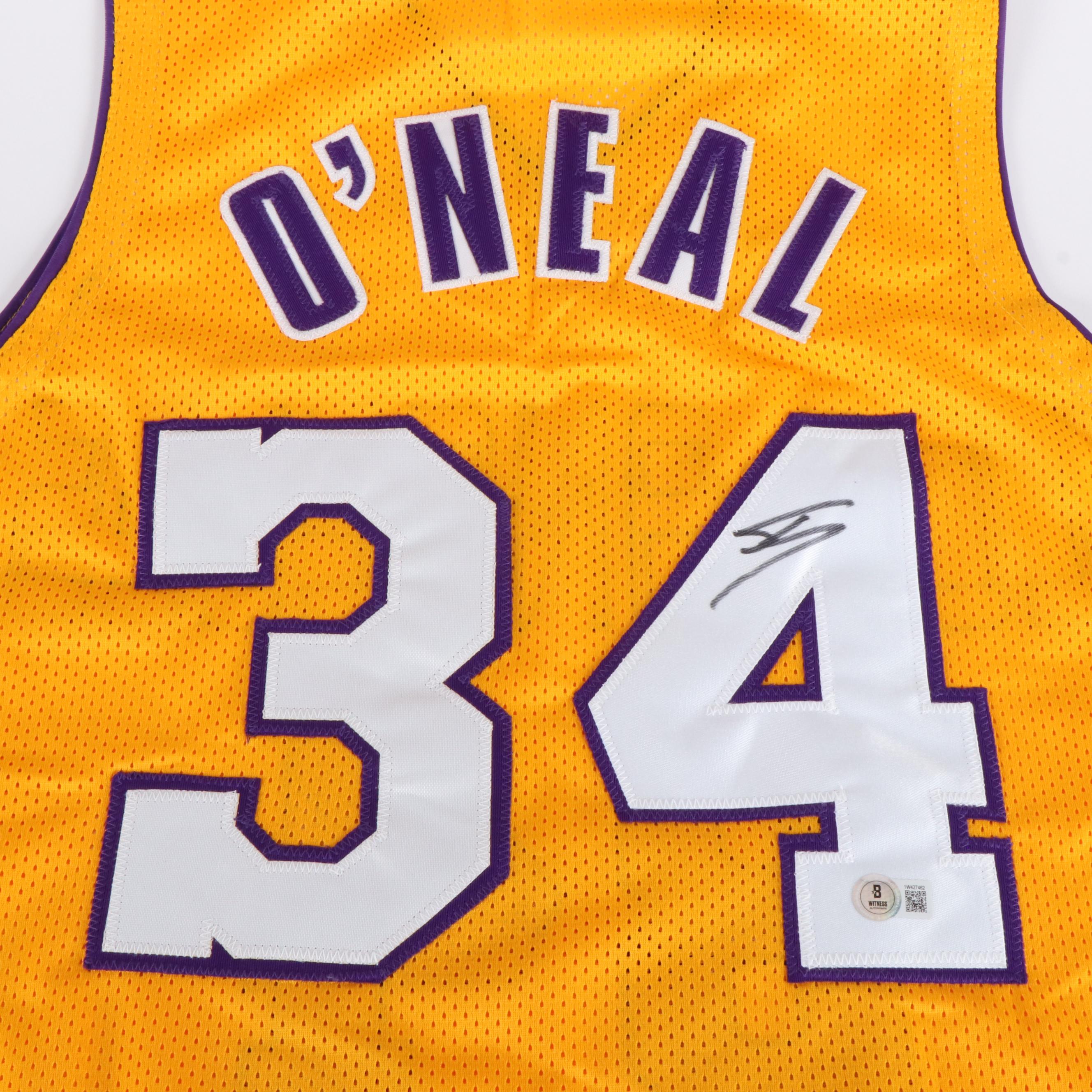 Shaquille O’Neal Signed Los Angeles Lakers Basketball Jersey, Beckett
