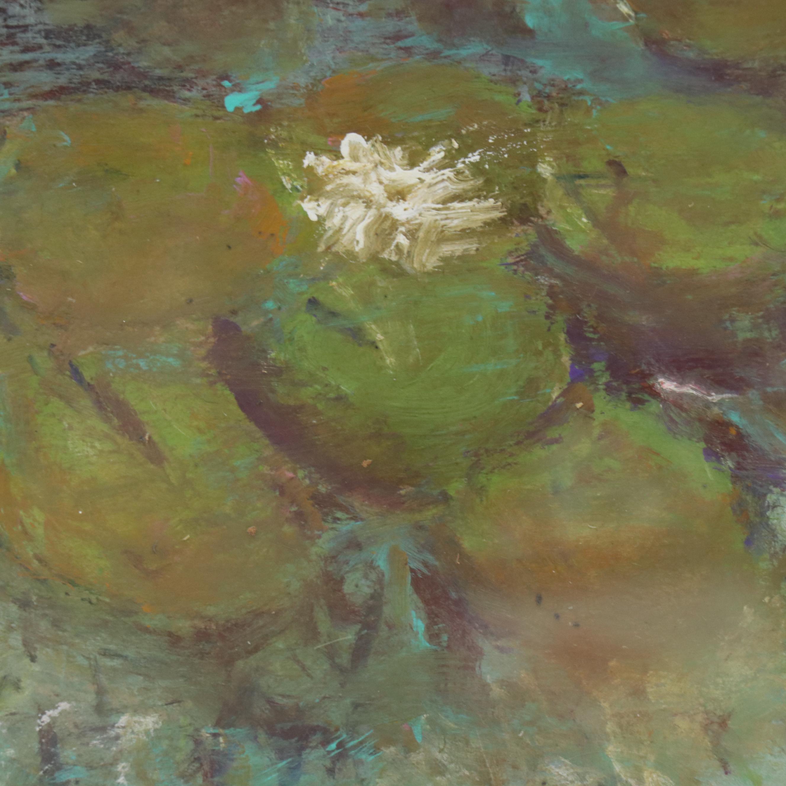 Robert Riddle Baker Still Life Acrylic Painting "Adrift," 2024