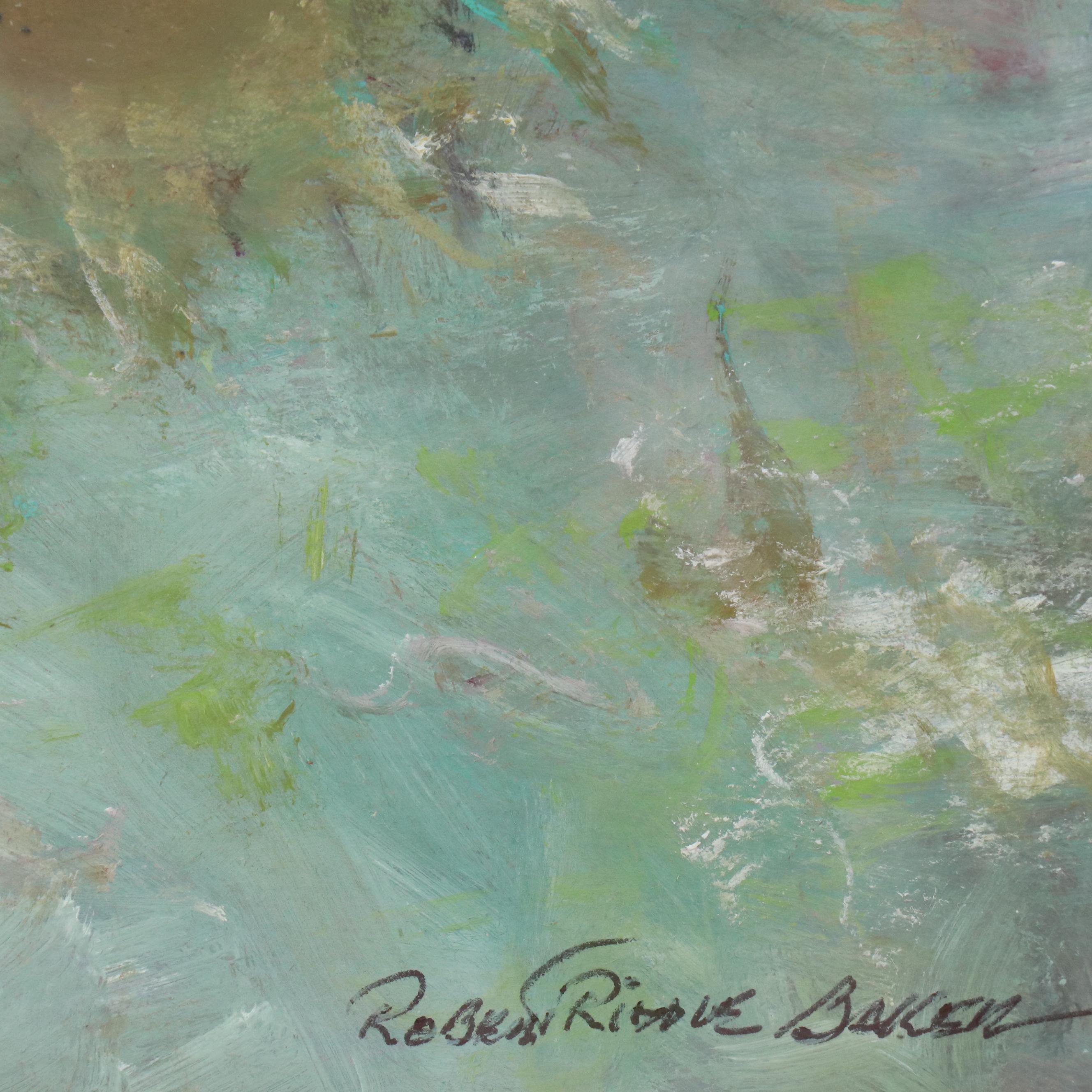 Robert Riddle Baker Still Life Acrylic Painting "Adrift," 2024