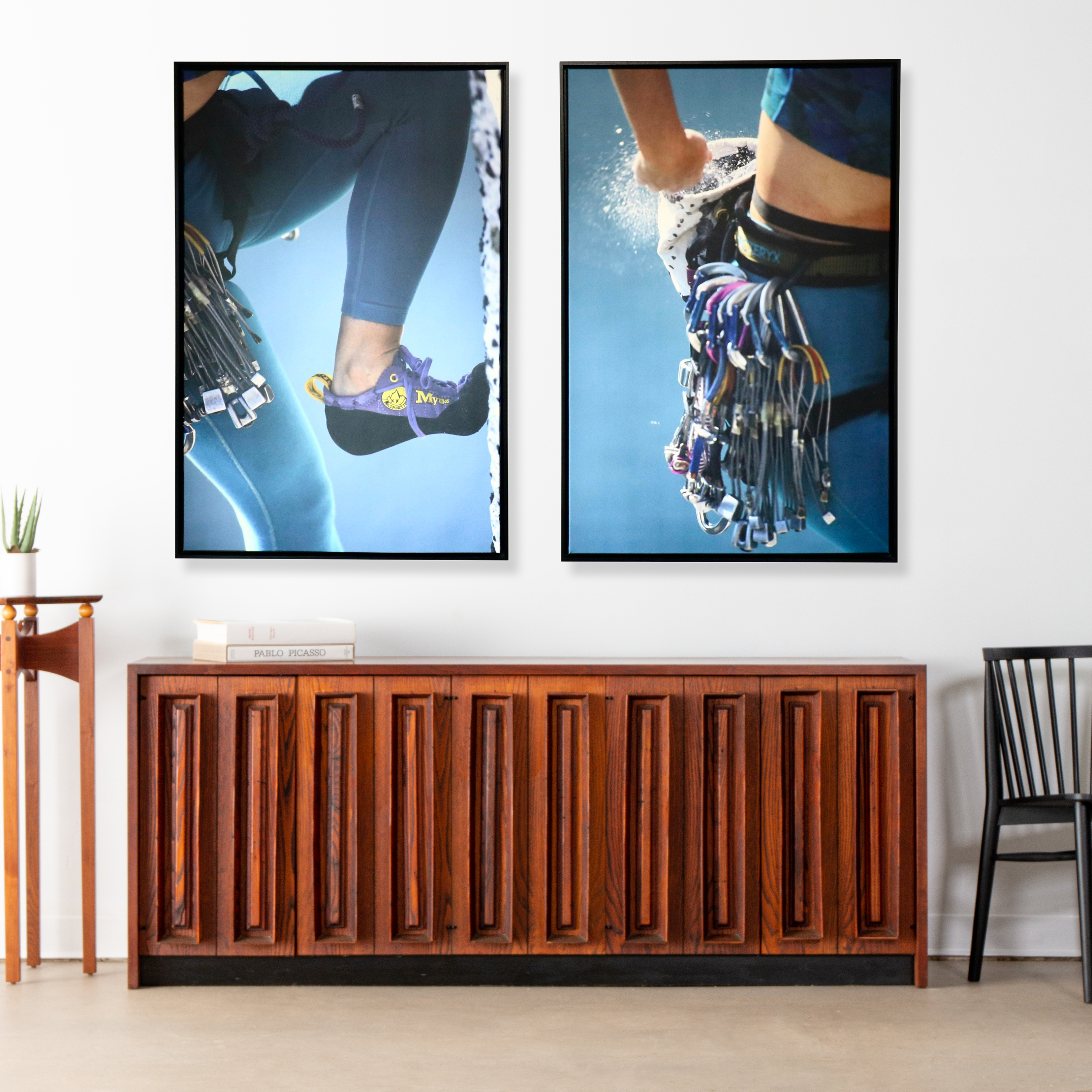 Framed Giclées of Rock Climber Details