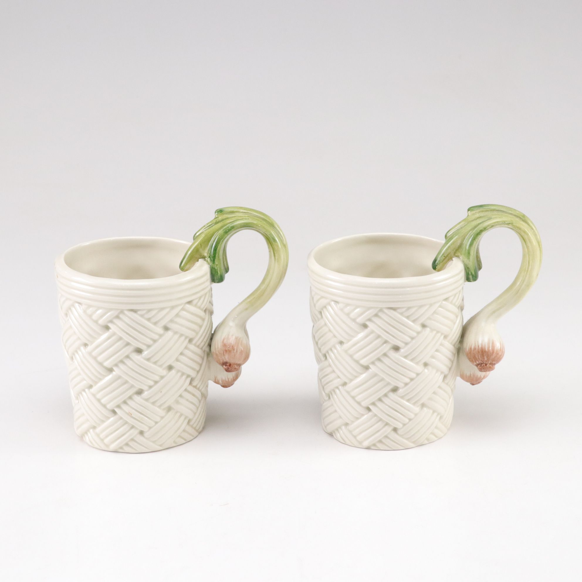 Fitz & Floyd Harvest Basket Weave Vegetable Mugs, Carrot Bunch Pitcher and More