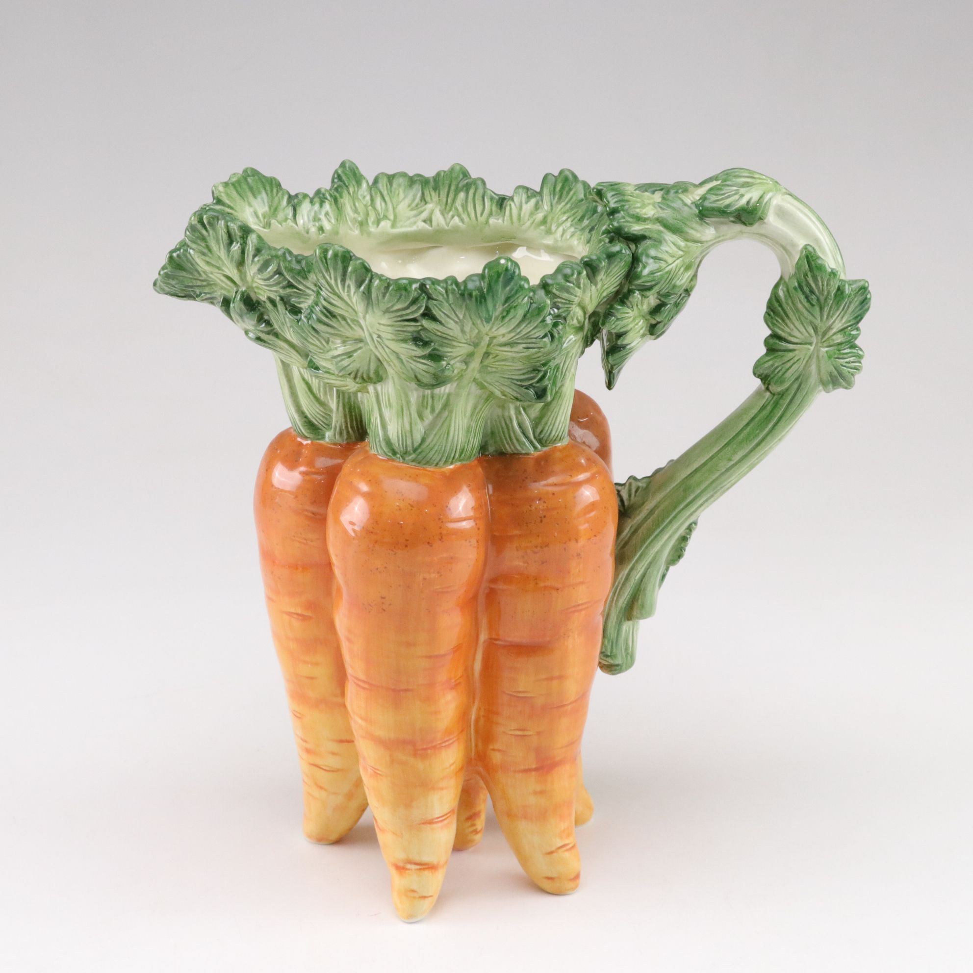 Fitz & Floyd Harvest Basket Weave Vegetable Mugs, Carrot Bunch Pitcher and More