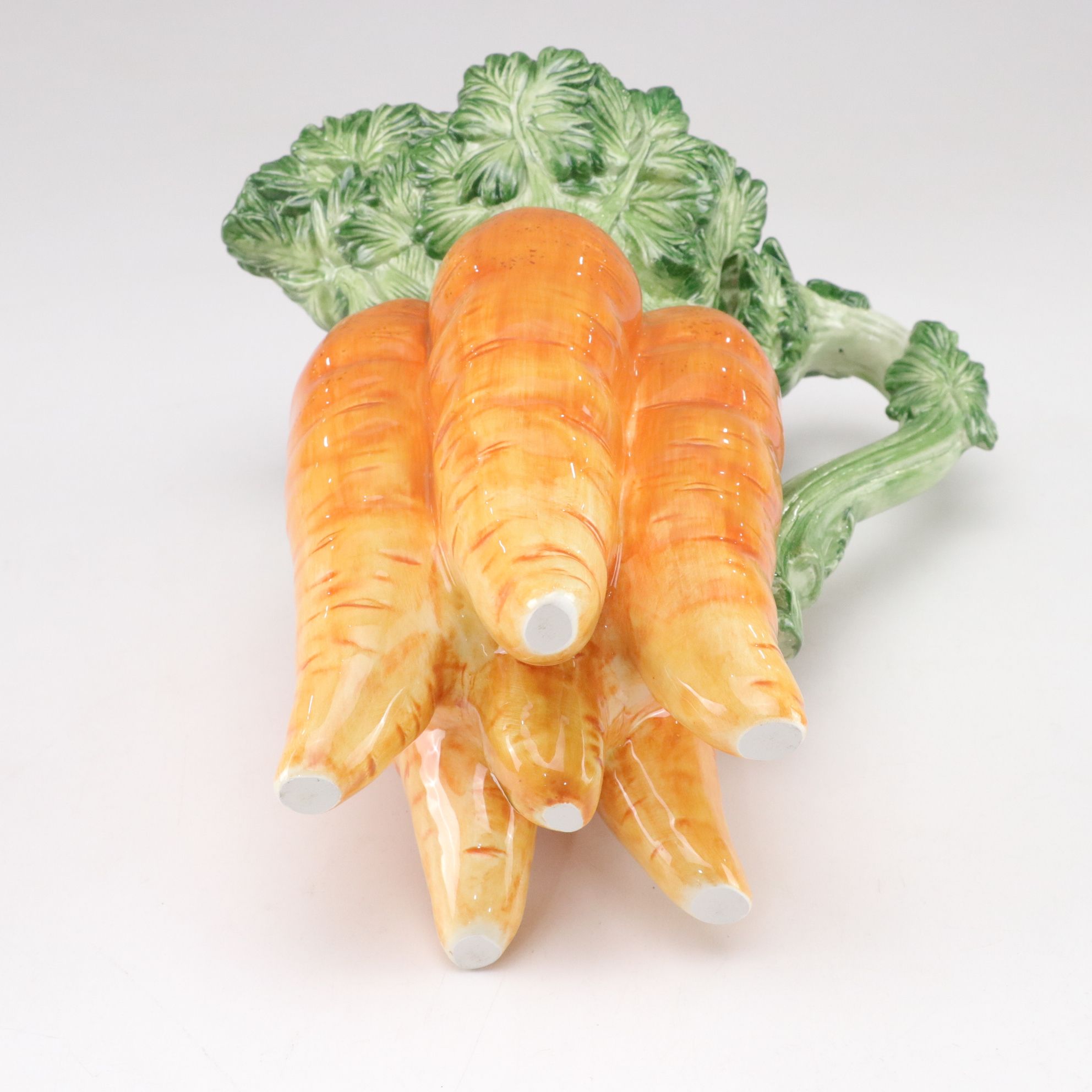 Fitz & Floyd Harvest Basket Weave Vegetable Mugs, Carrot Bunch Pitcher and More