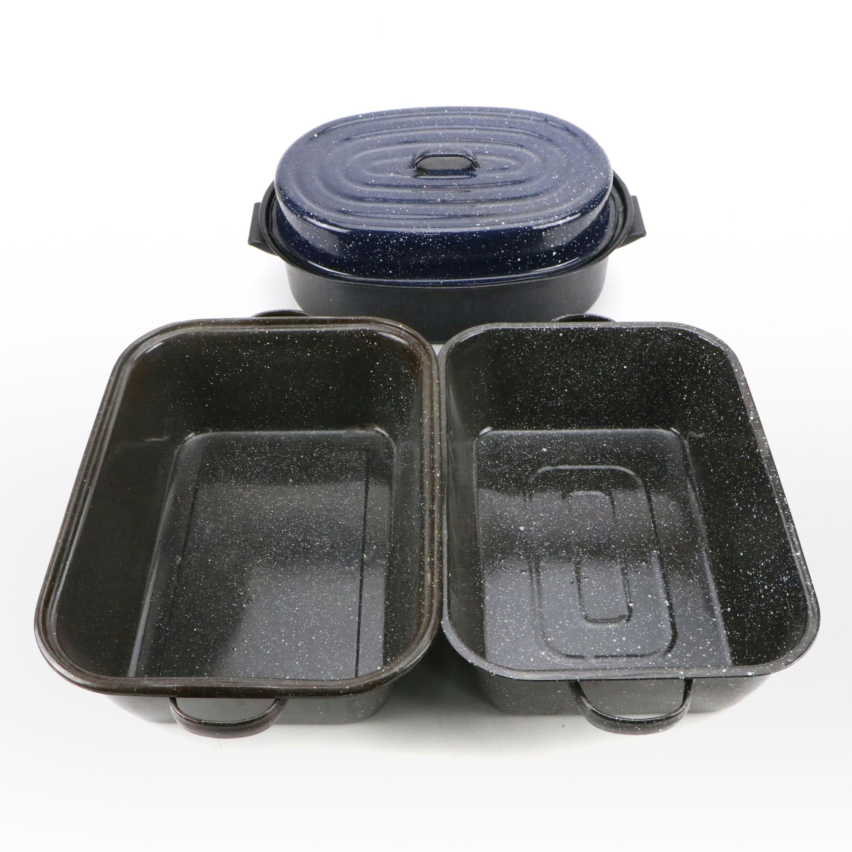 Graniteware Enamel Roasting Pans