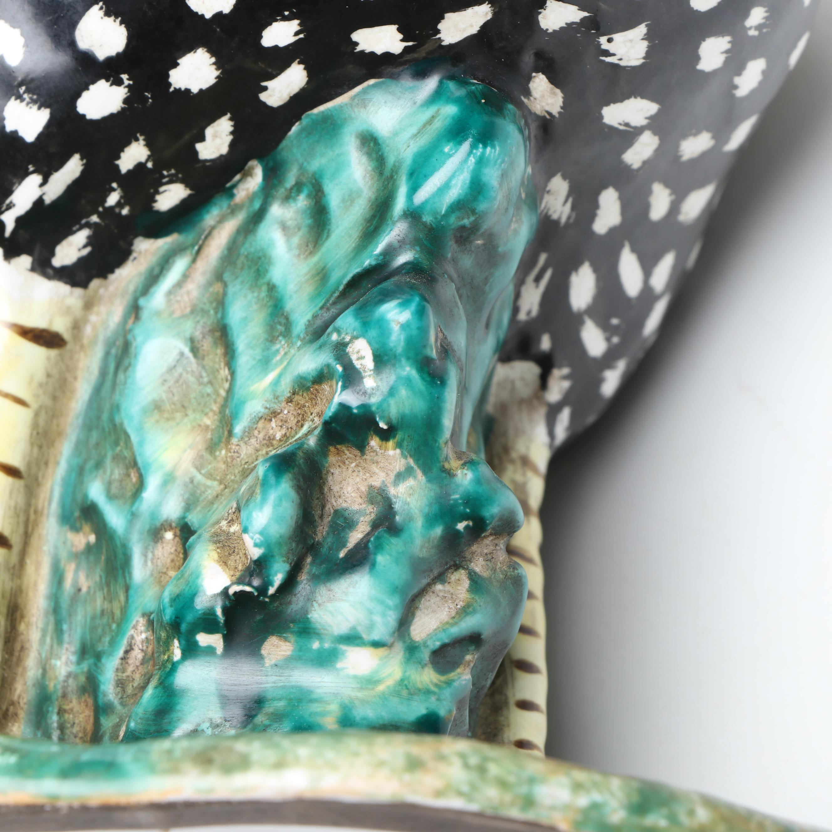 Italian Ceramic Guinea Fowl Figurines