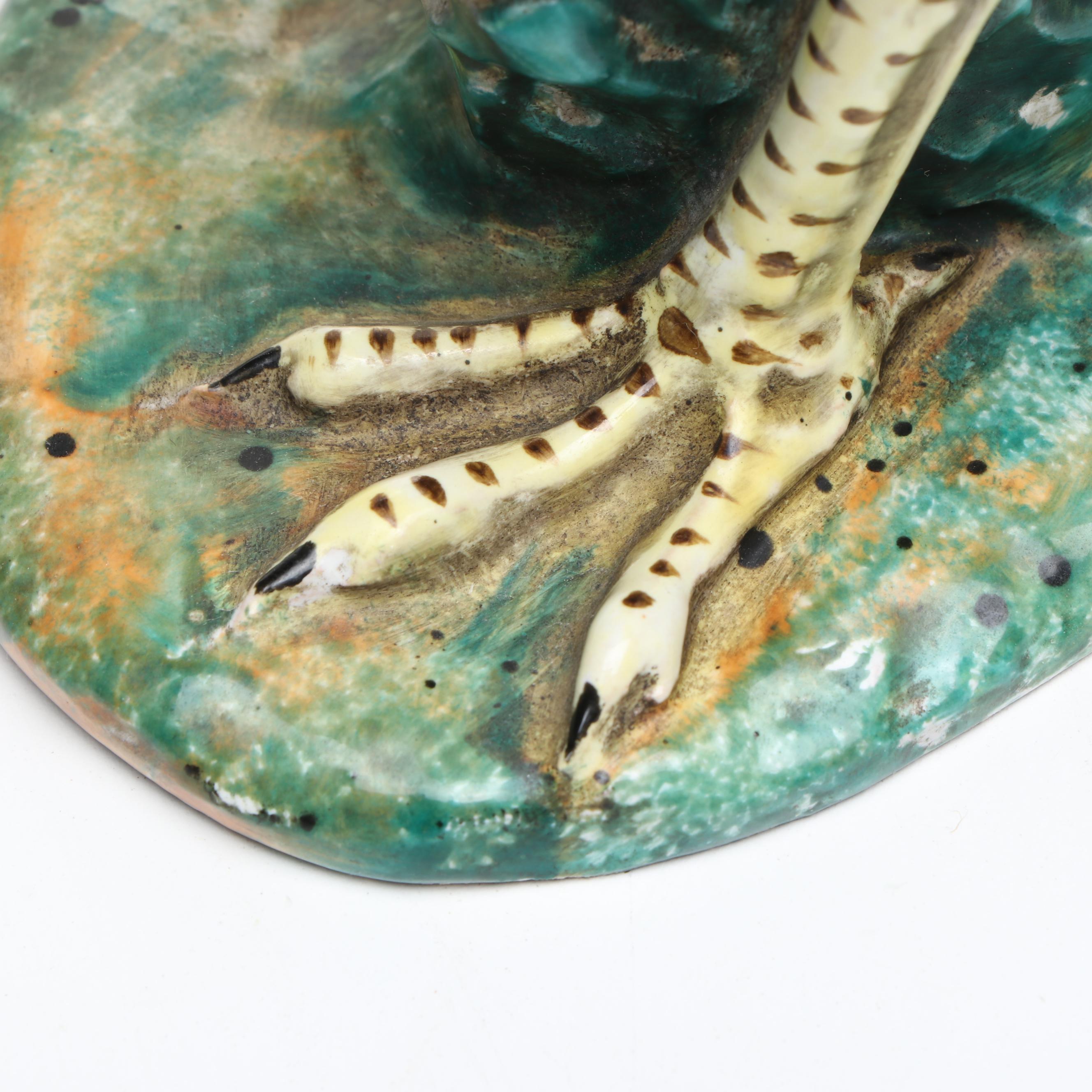 Italian Ceramic Guinea Fowl Figurines