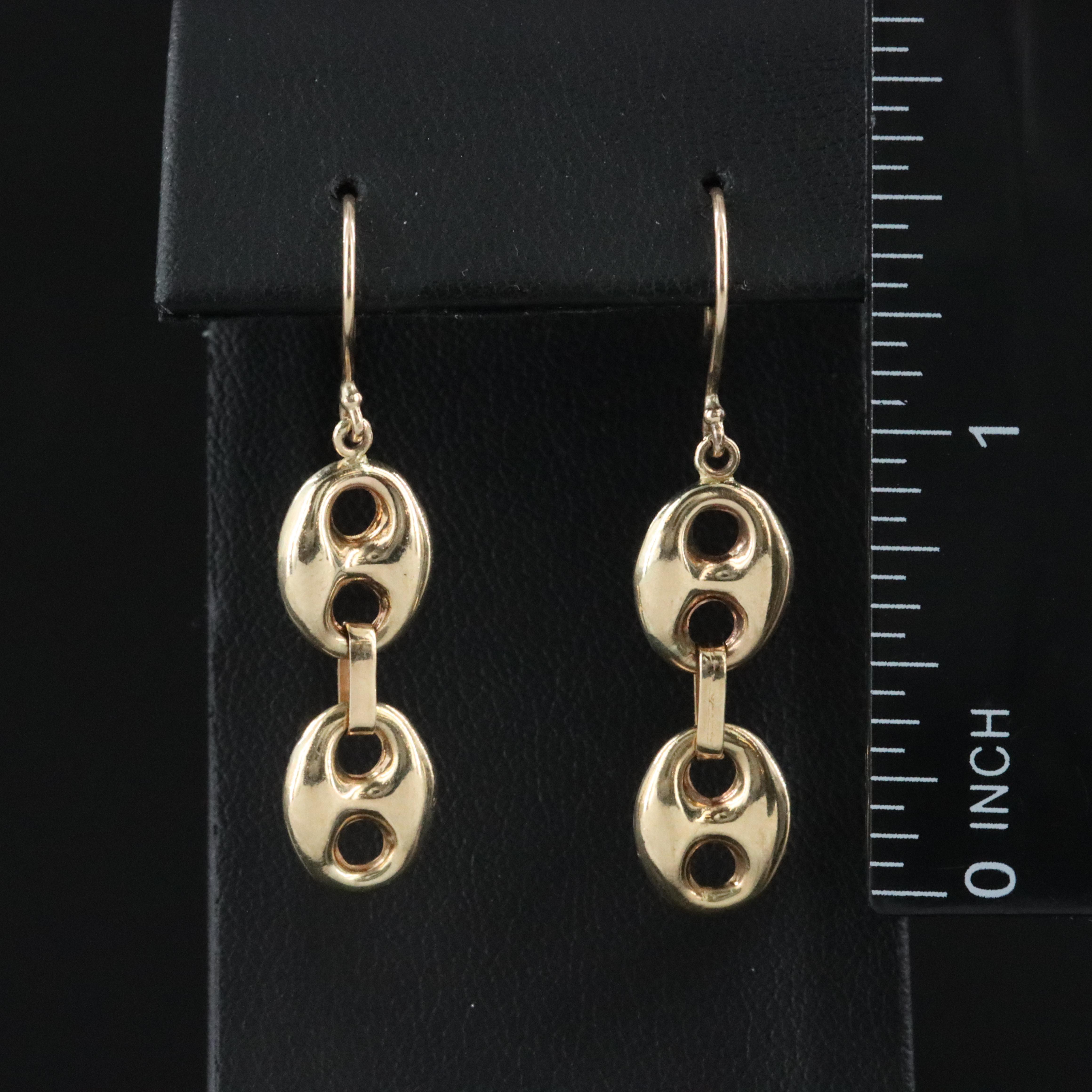 14K Mariner Link Earrings