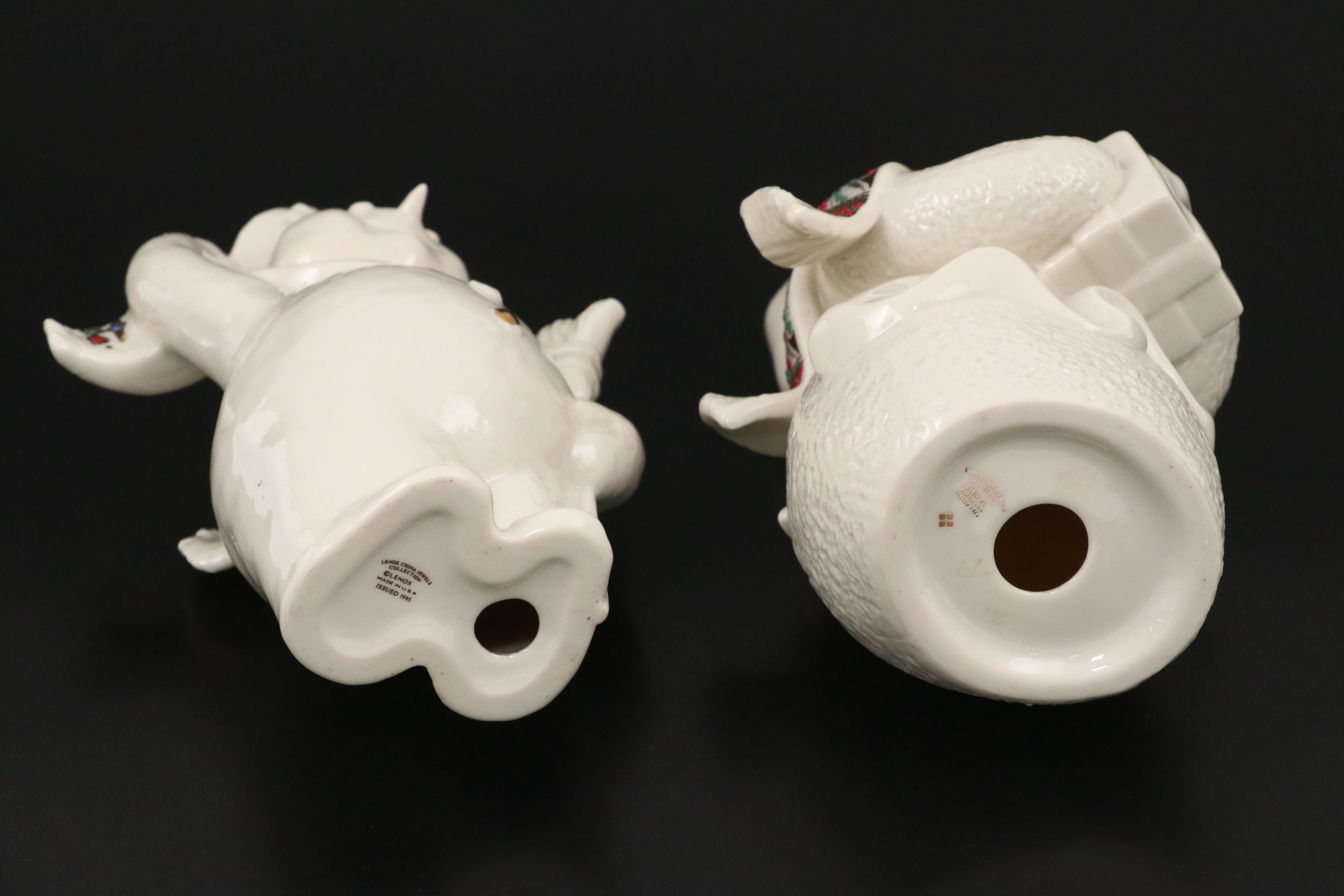 Lenox China Jewels Collection Porcelain Snowmen Figurines