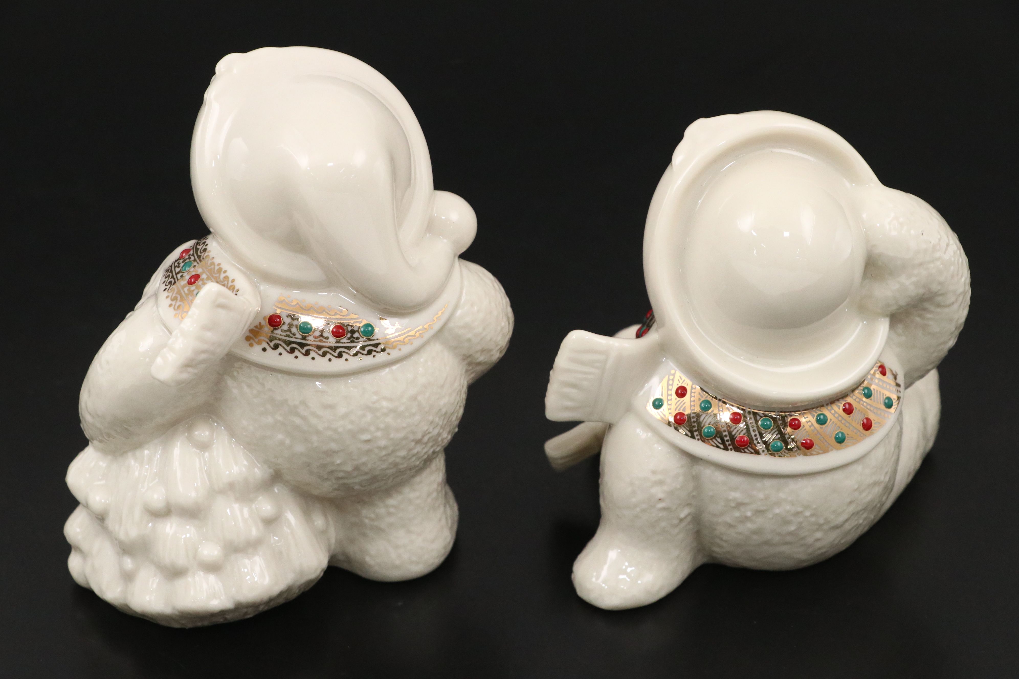 Lenox China Jewels Collection Porcelain Snowmen Figurines