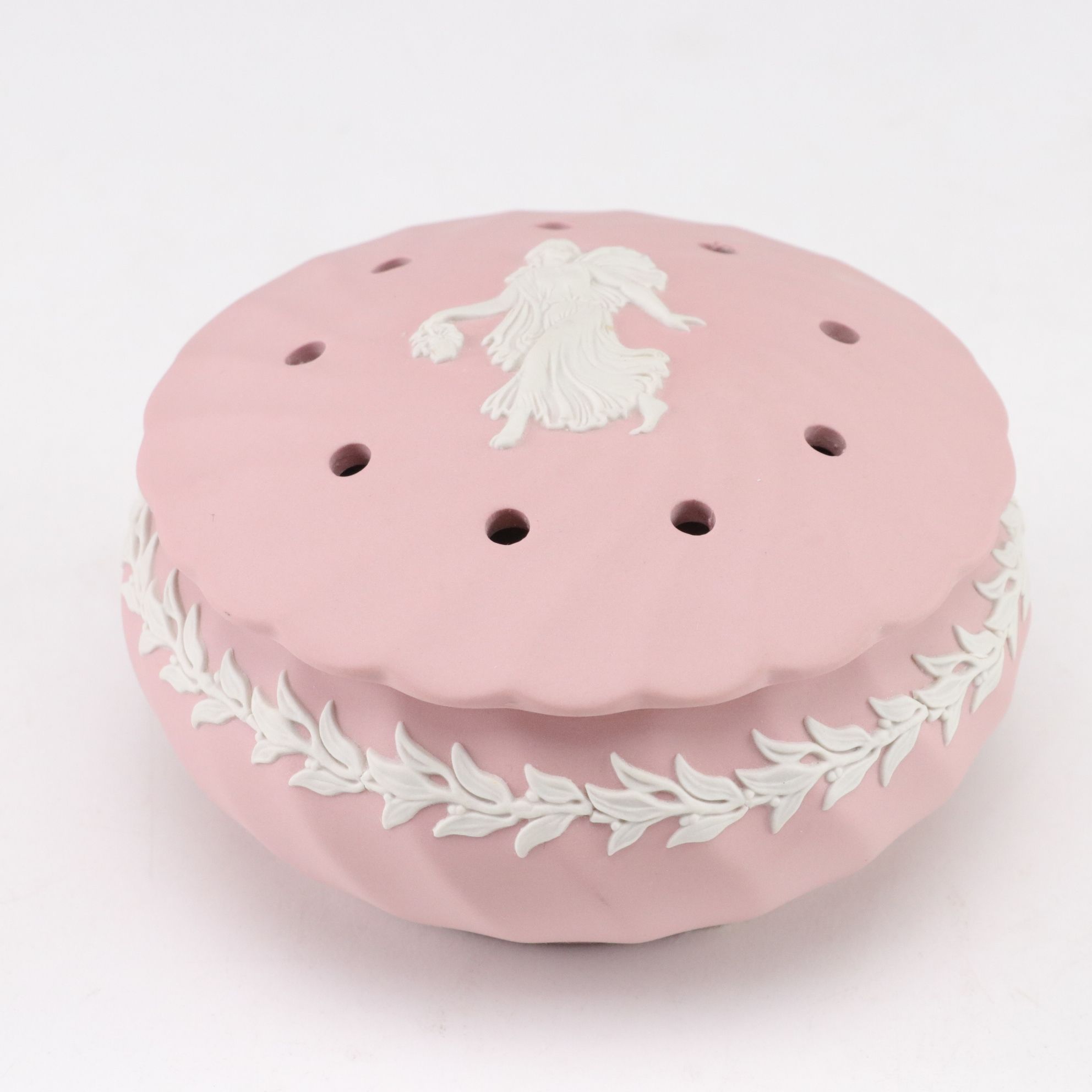 Wedgwood Jasperware "Dancing Hours" Potpourri Dish and Diamond Trinket Box