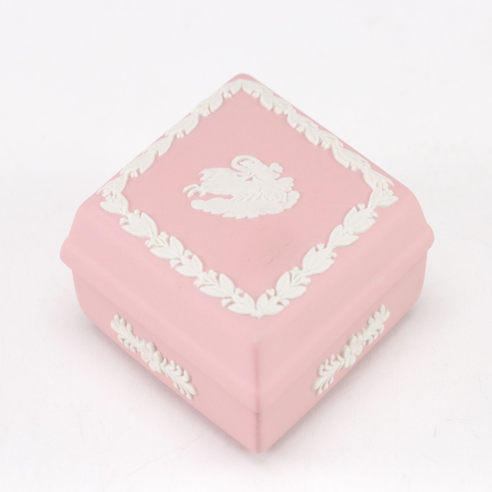 Wedgwood Jasperware "Dancing Hours" Potpourri Dish and Diamond Trinket Box