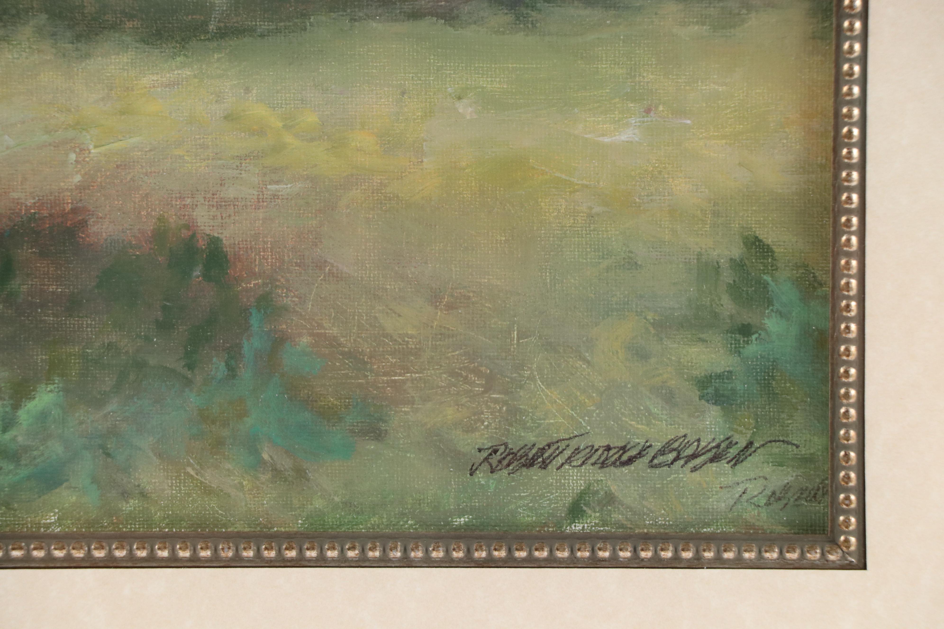 Robert Riddle Baker Landscape Acrylic Painting "A Pleasant Field," 2021