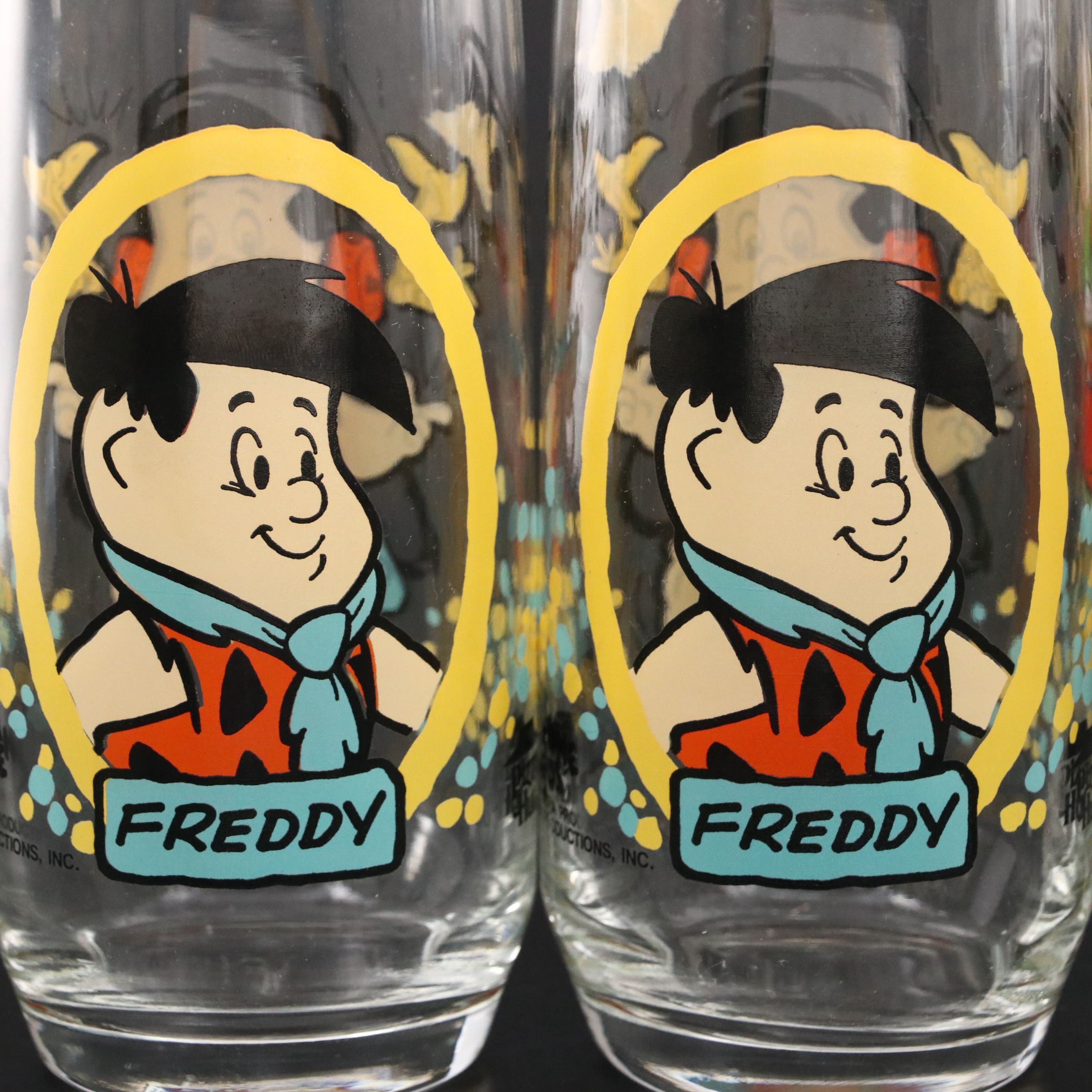 Libbey Glass Company Cartoon Novelty Glass Tumblers